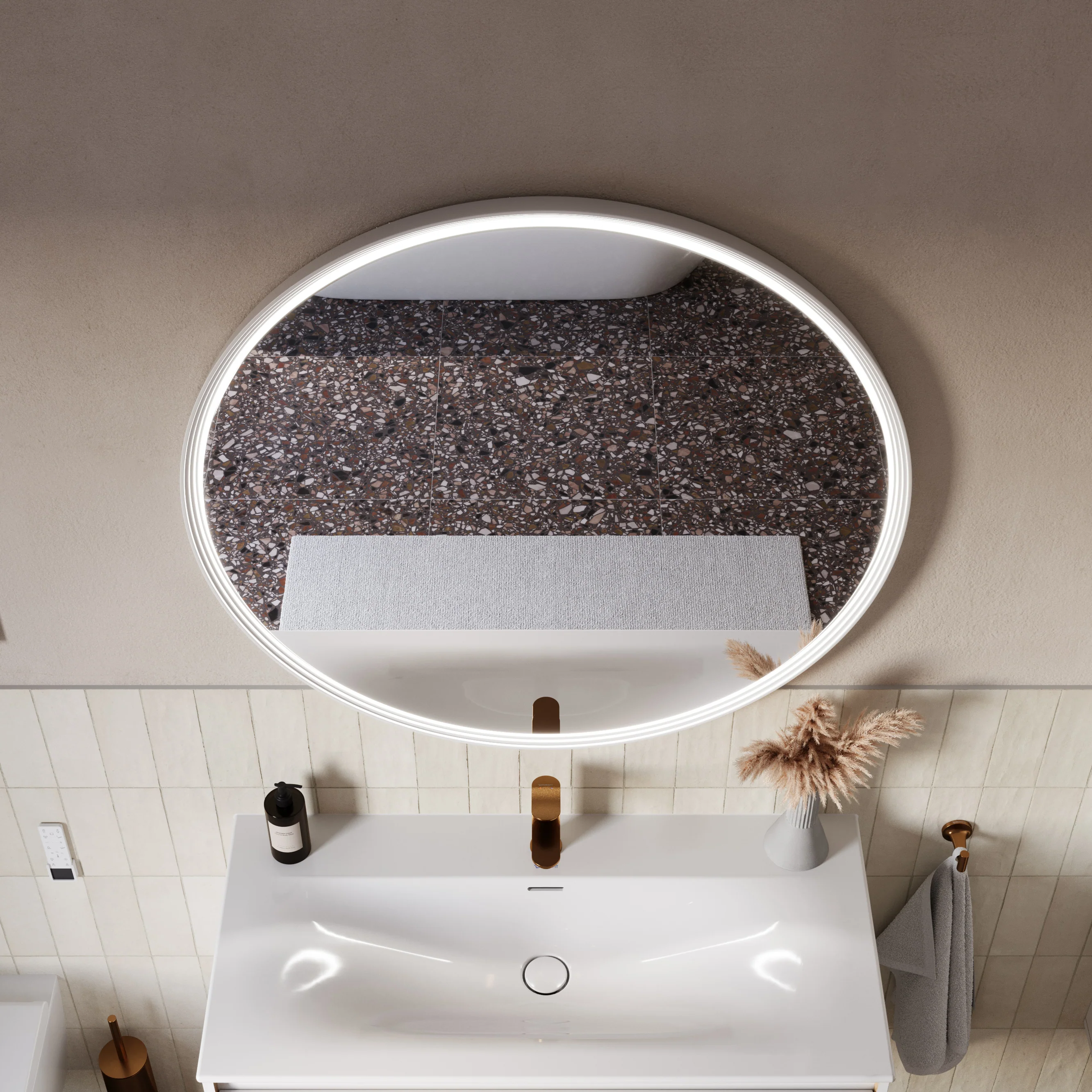 Lustro łazienkowe LED BELDIVO okrągłe - 100 cm - Image 38