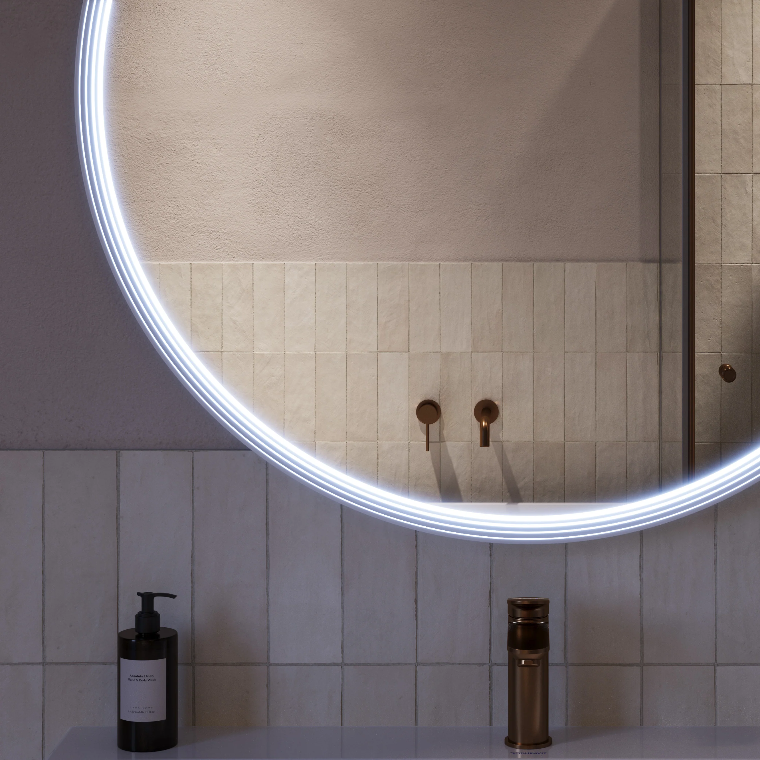 Lustro łazienkowe LED BELDIVO okrągłe - 100 cm - Image 40
