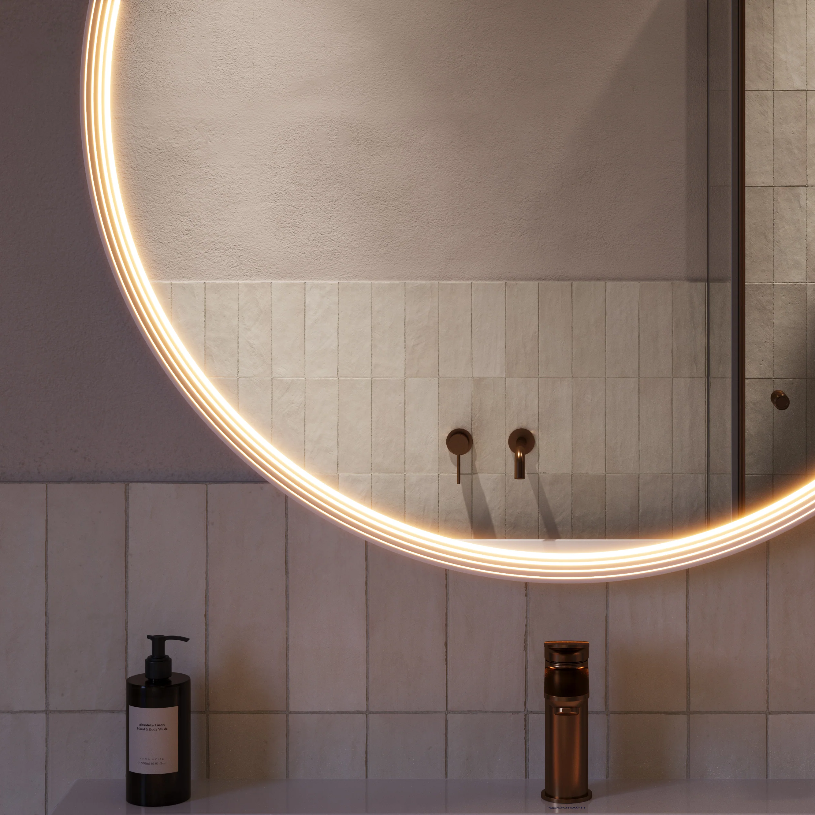 Lustro łazienkowe LED BELDIVO okrągłe - 100 cm - Image 41