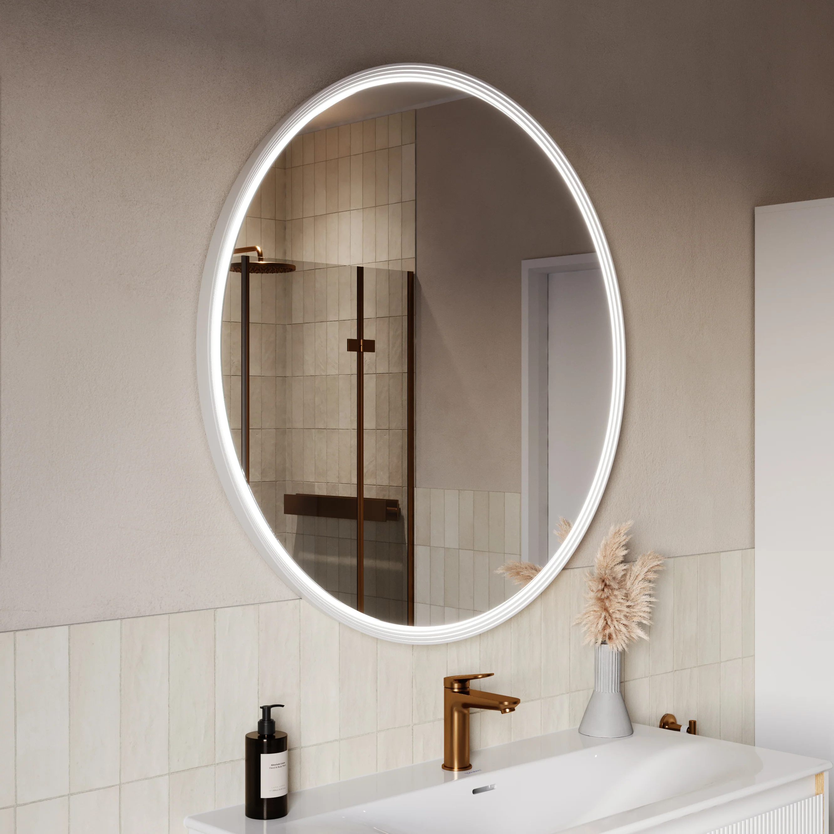 Lustro łazienkowe LED BELDIVO okrągłe - 100 cm - Image 42