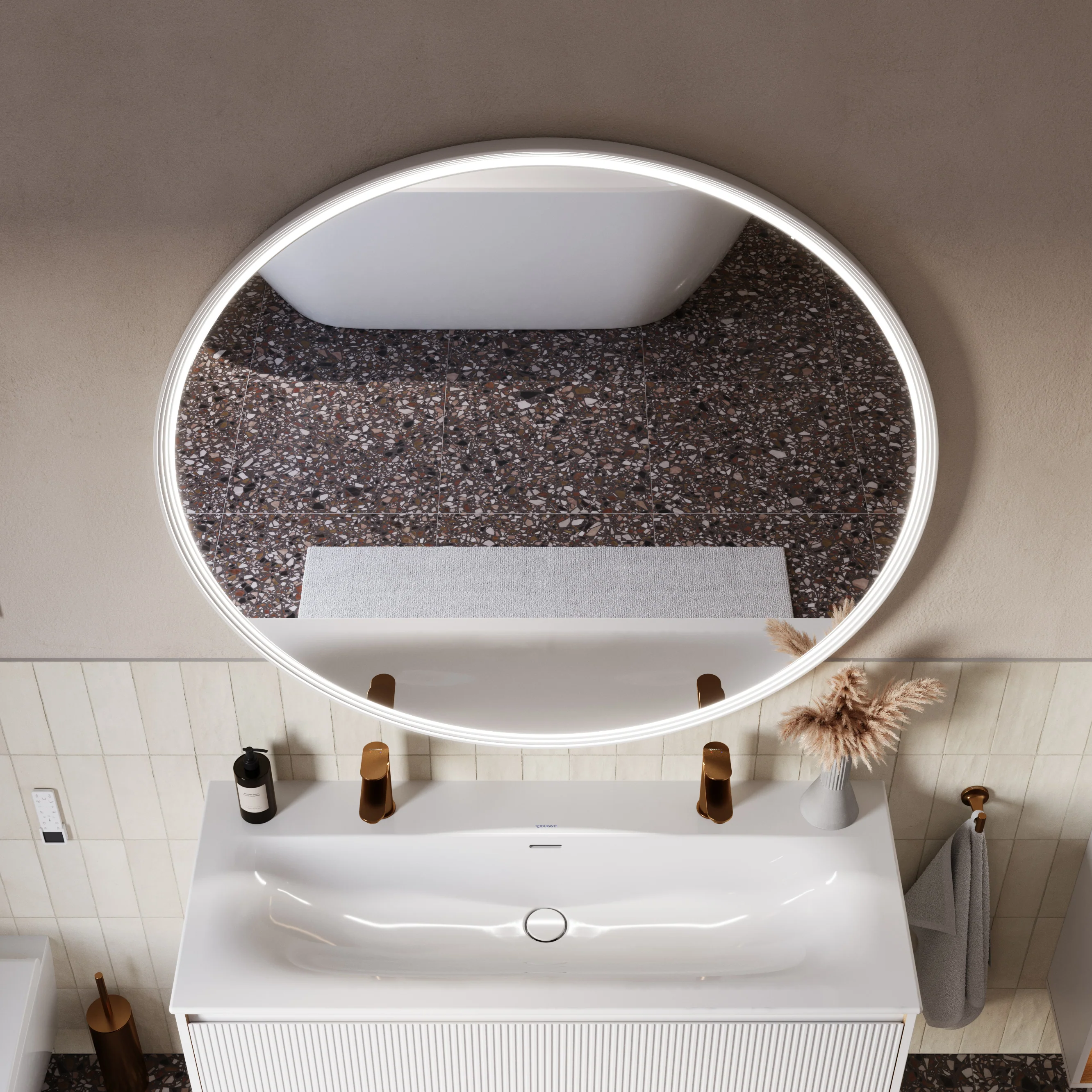 Lustro łazienkowe LED BELDIVO okrągłe - 120 cm - Image 38