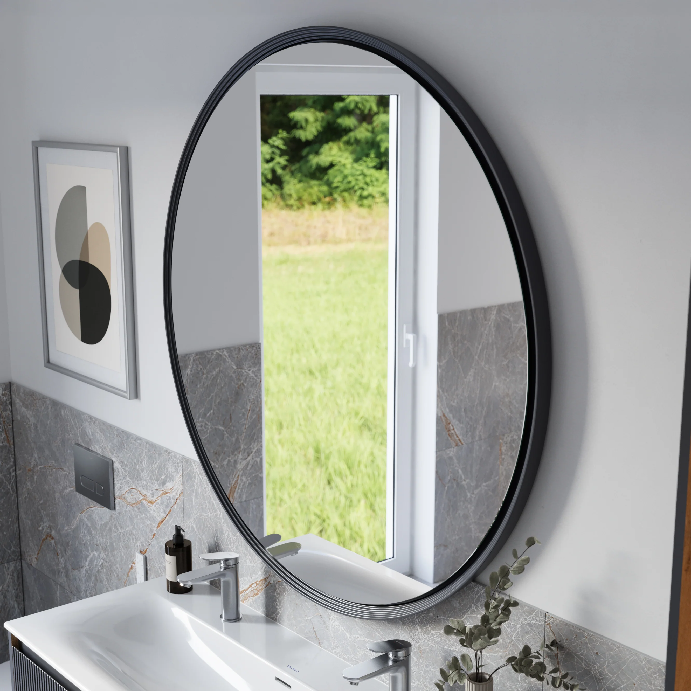 Lustro łazienkowe LED BELDIVO okrągłe - 120 cm - Image 4