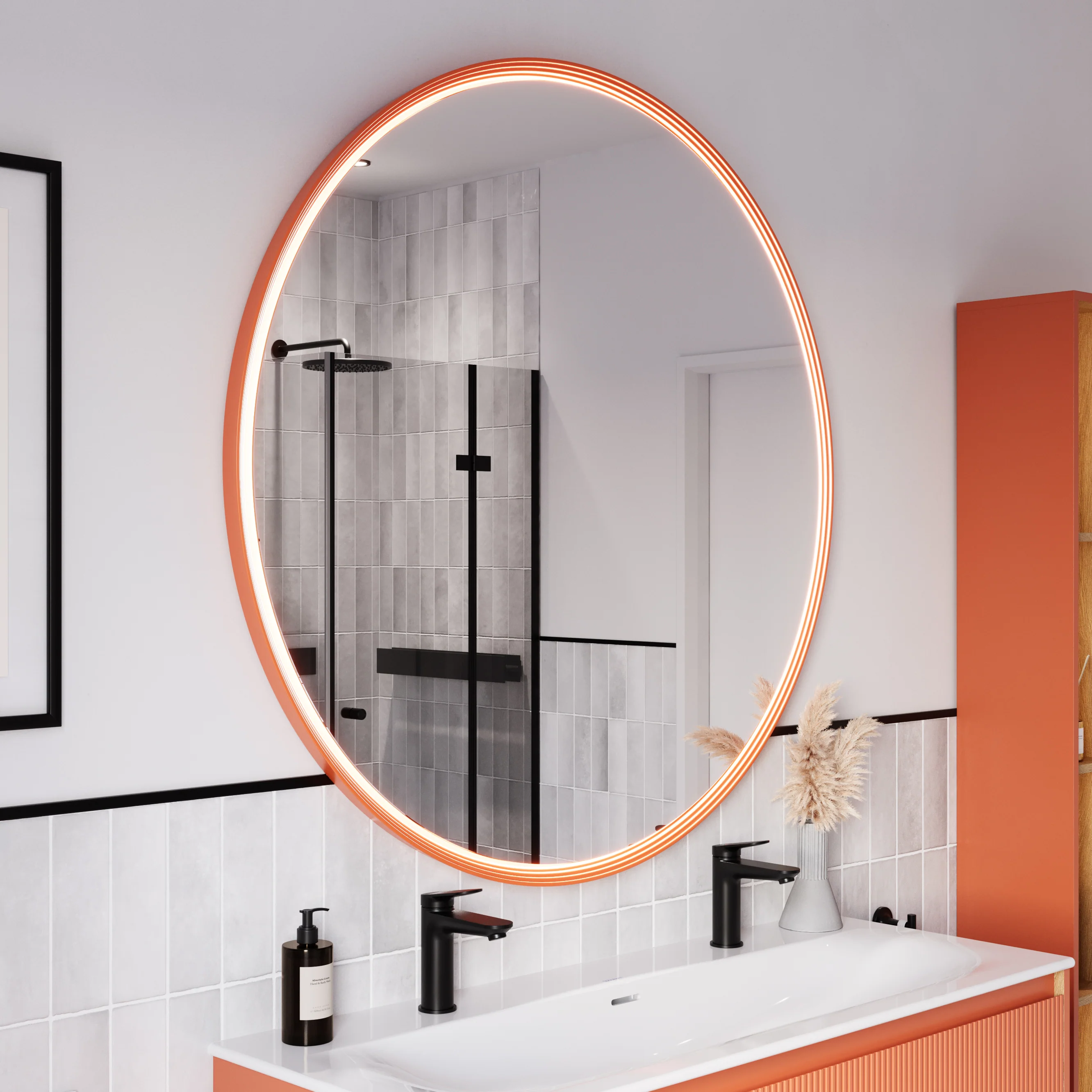 Lustro łazienkowe LED BELDIVO okrągłe - 120 cm - Image 7