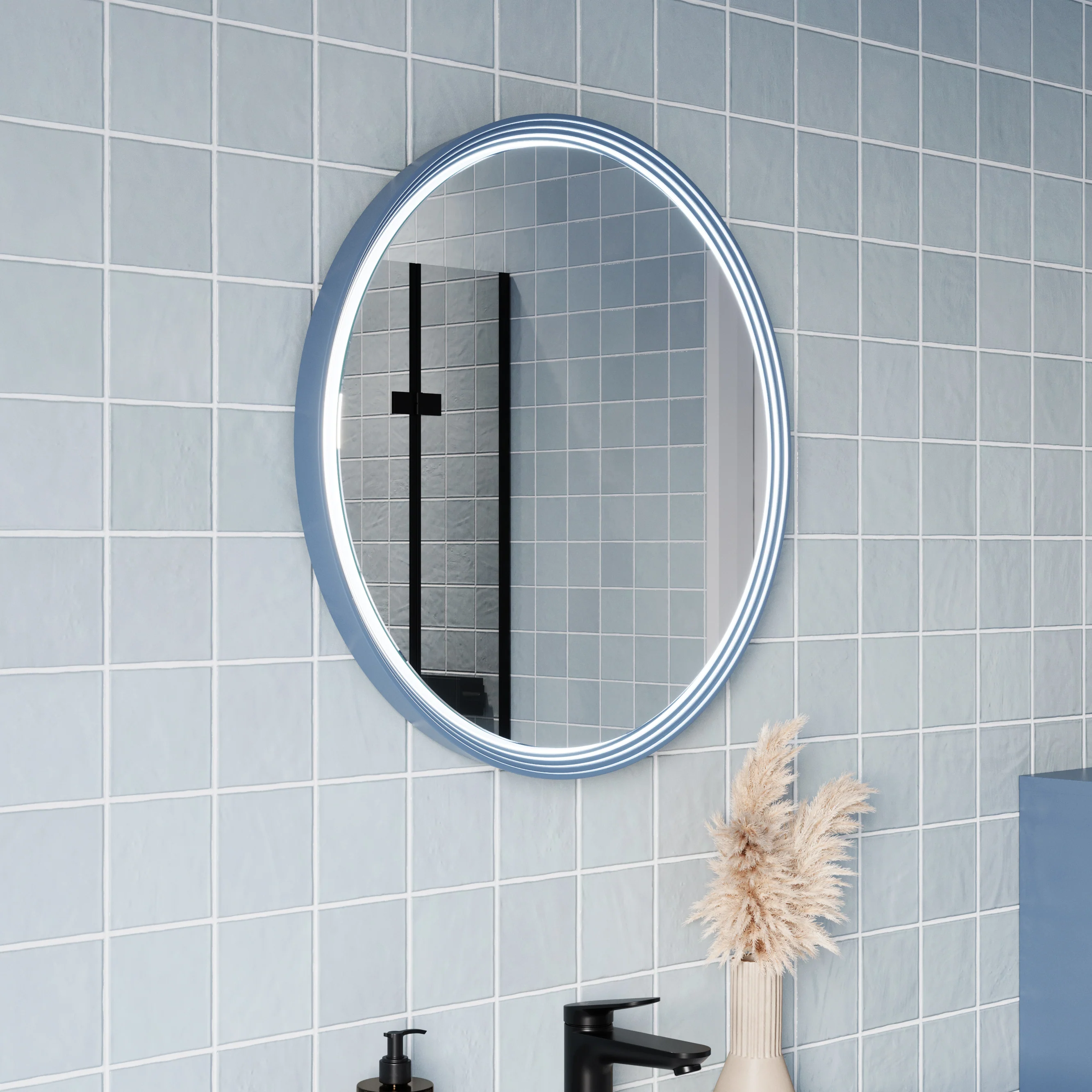 Lustro łazienkowe LED BELDIVO okrągłe - 60 cm - Image 21