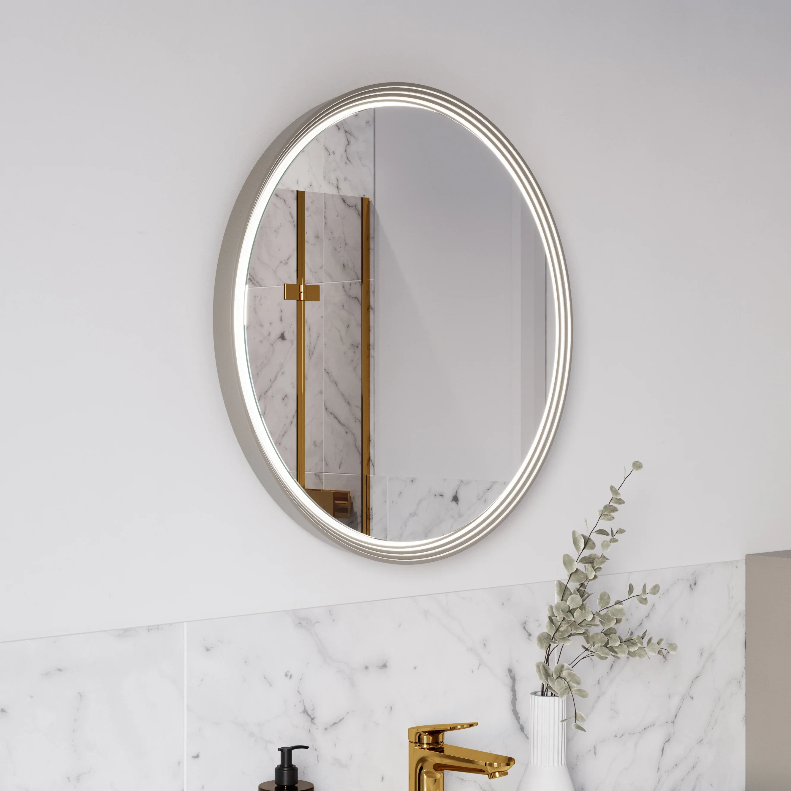 Lustro łazienkowe LED BELDIVO okrągłe - 60 cm - Image 28