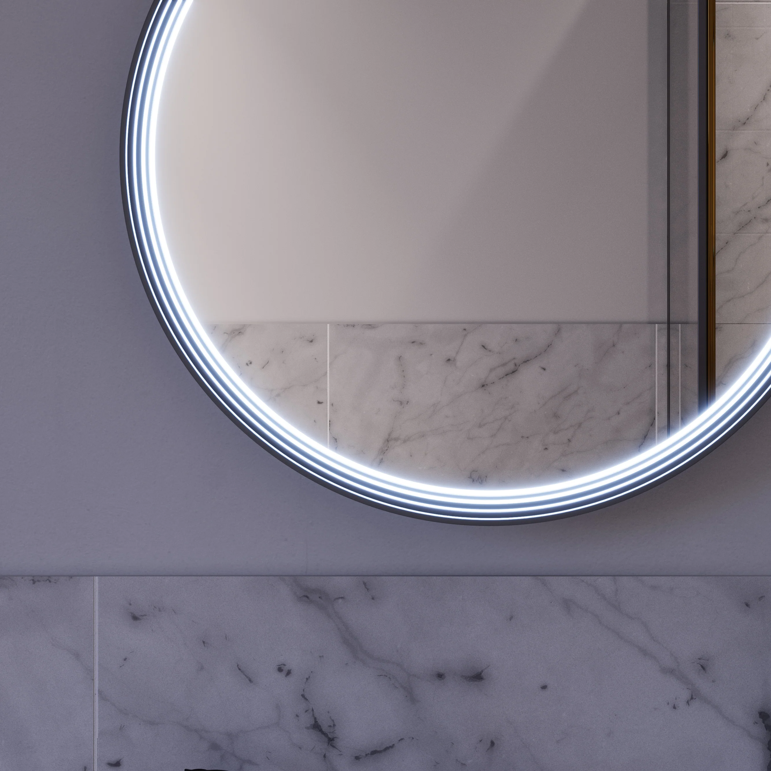 Lustro łazienkowe LED BELDIVO okrągłe - 60 cm - Image 29