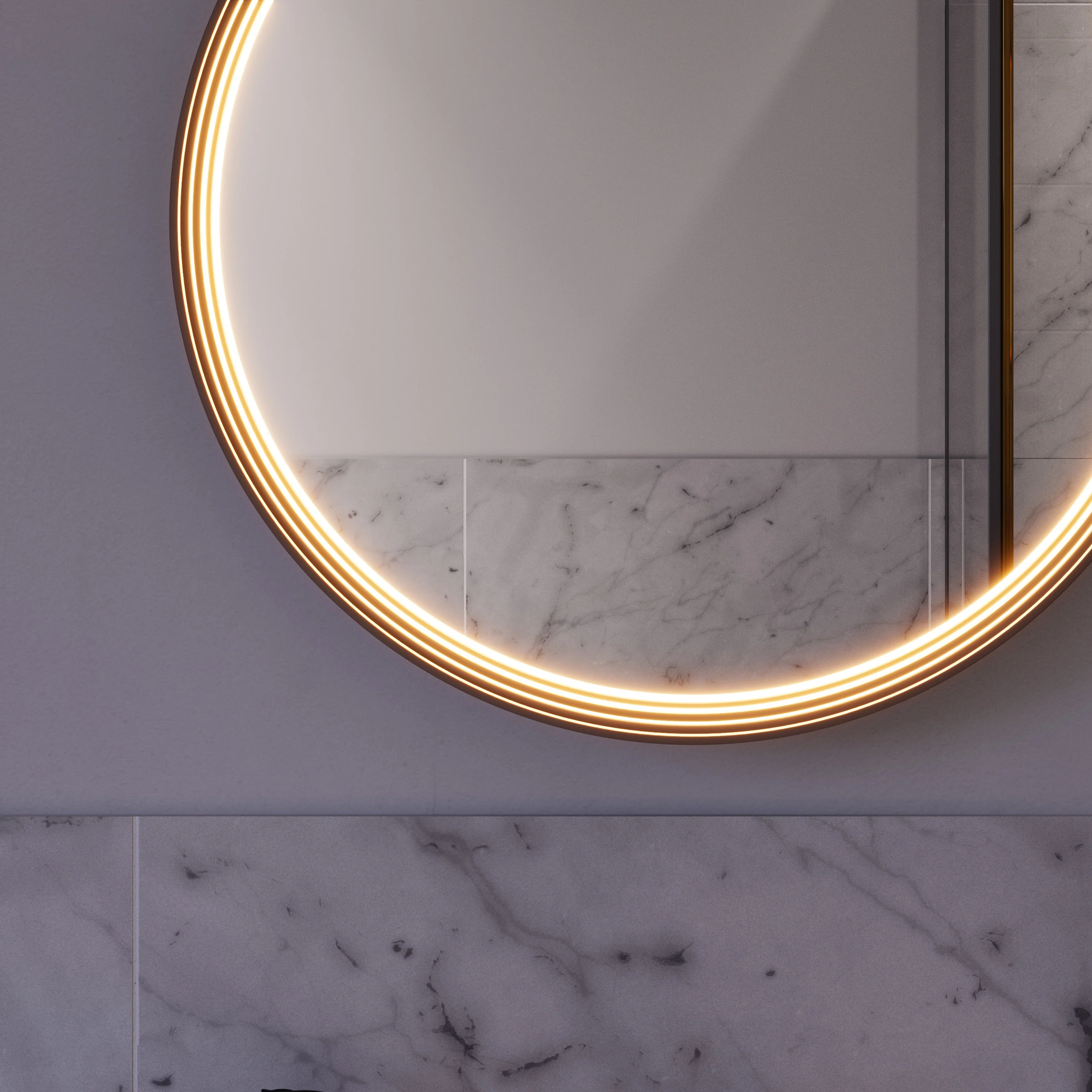 Lustro łazienkowe LED BELDIVO okrągłe - 60 cm - Image 30