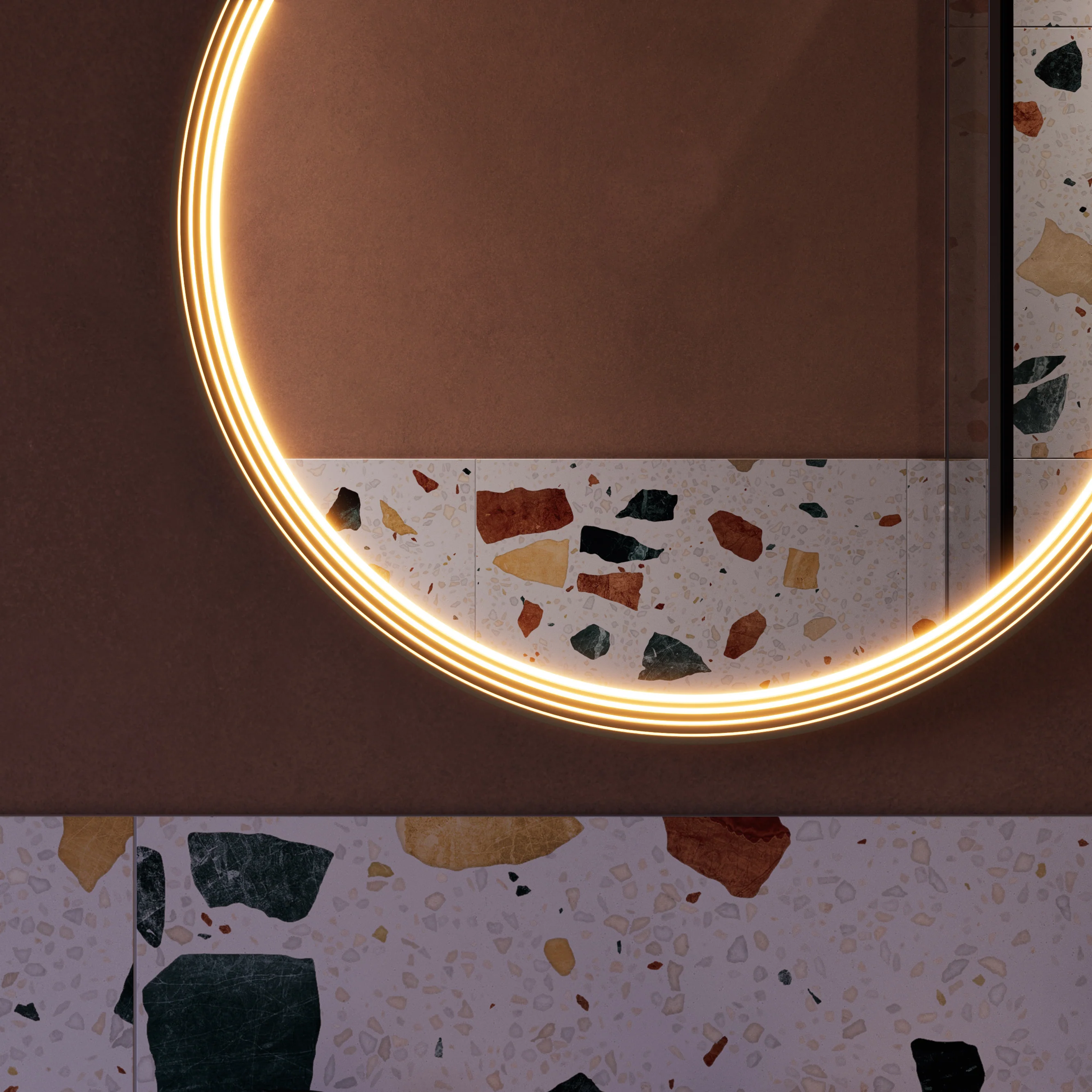 Lustro łazienkowe LED BELDIVO okrągłe - 60 cm - Image 36