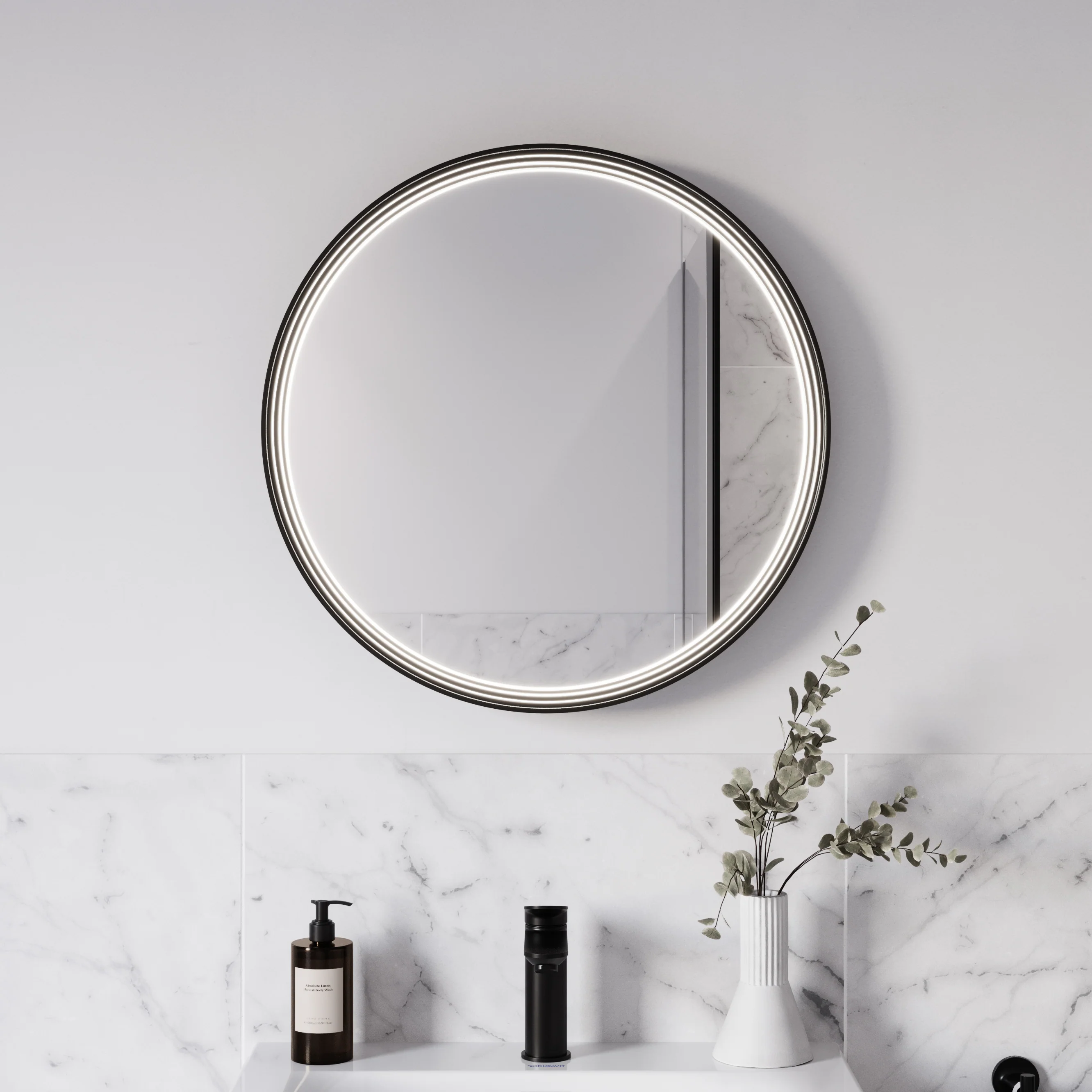 Lustro łazienkowe LED BELDIVO okrągłe - 60 cm - Image 37