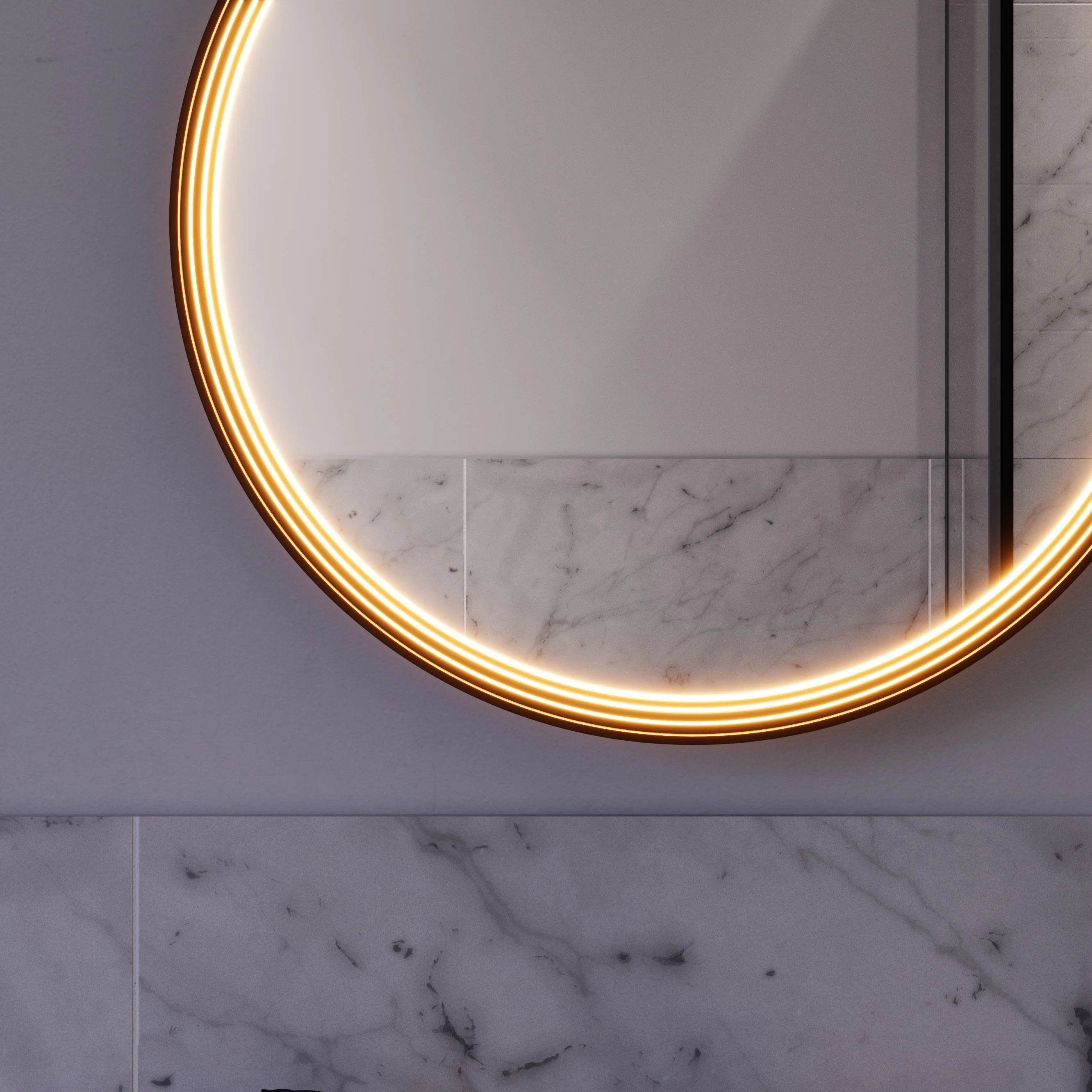 Lustro łazienkowe LED BELDIVO okrągłe - 60 cm - Image 41