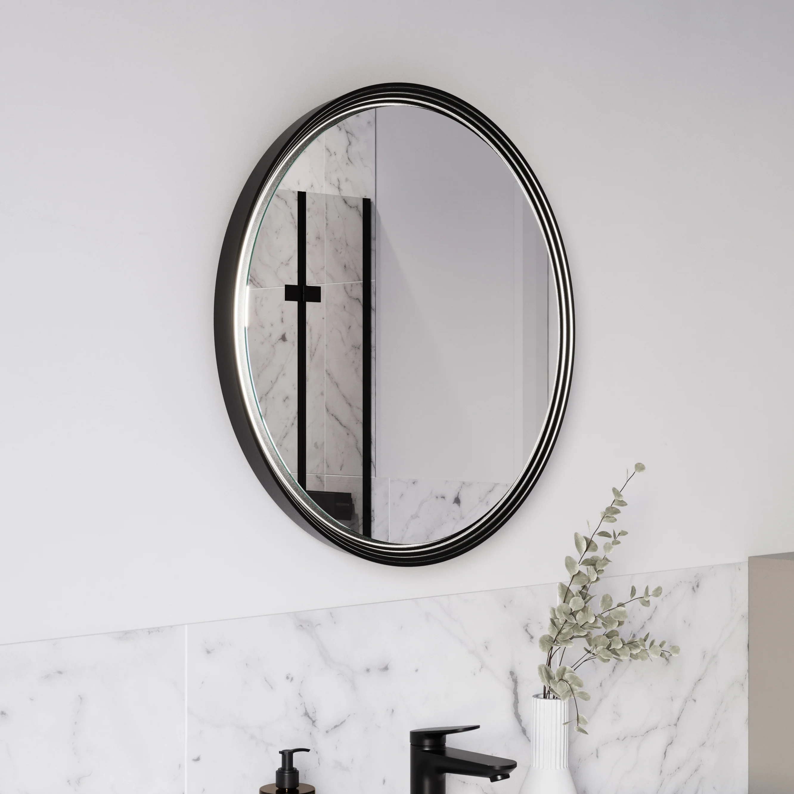 Lustro łazienkowe LED BELDIVO okrągłe - 60 cm - Image 42