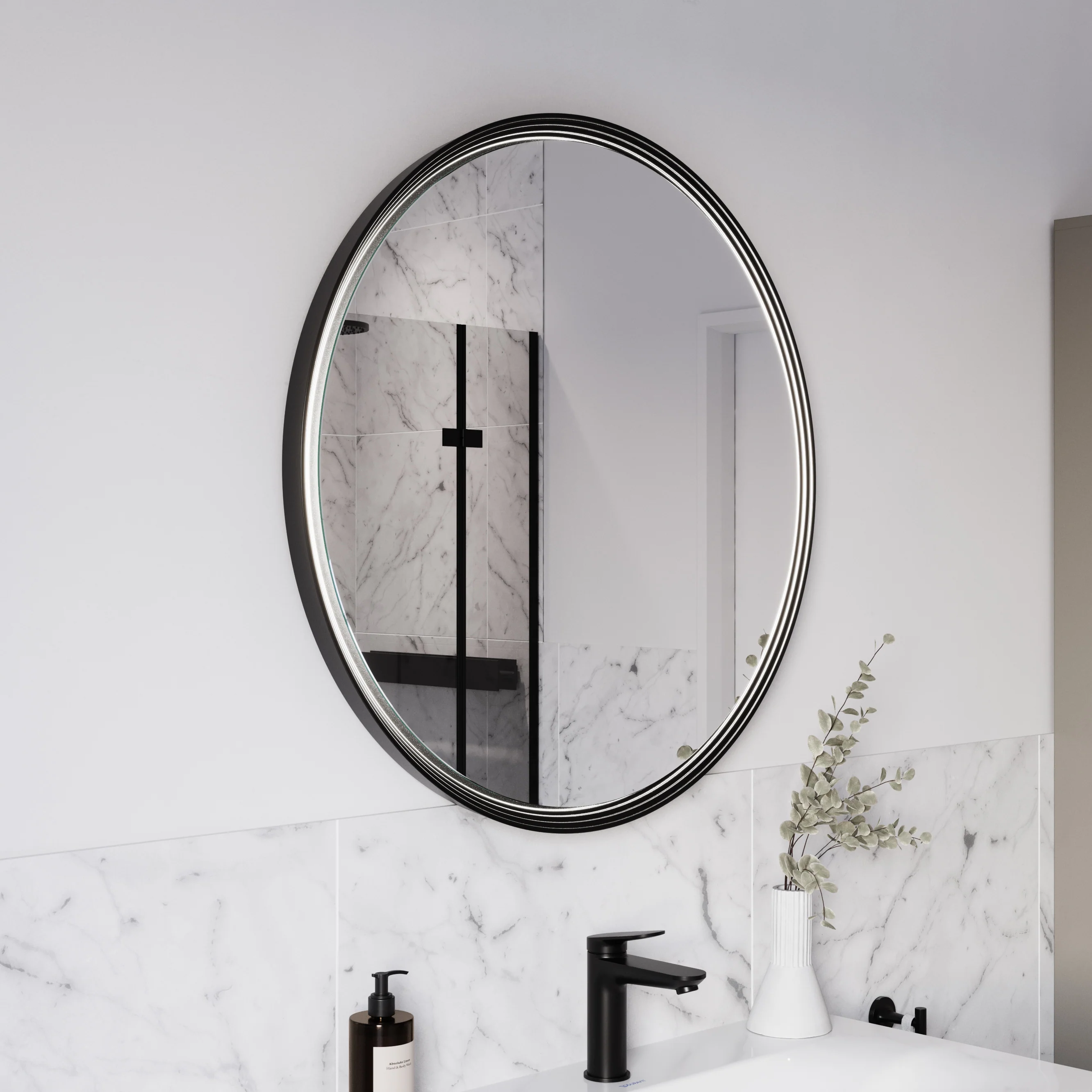 Lustro łazienkowe LED BELDIVO okrągłe - 80 cm - Image 35