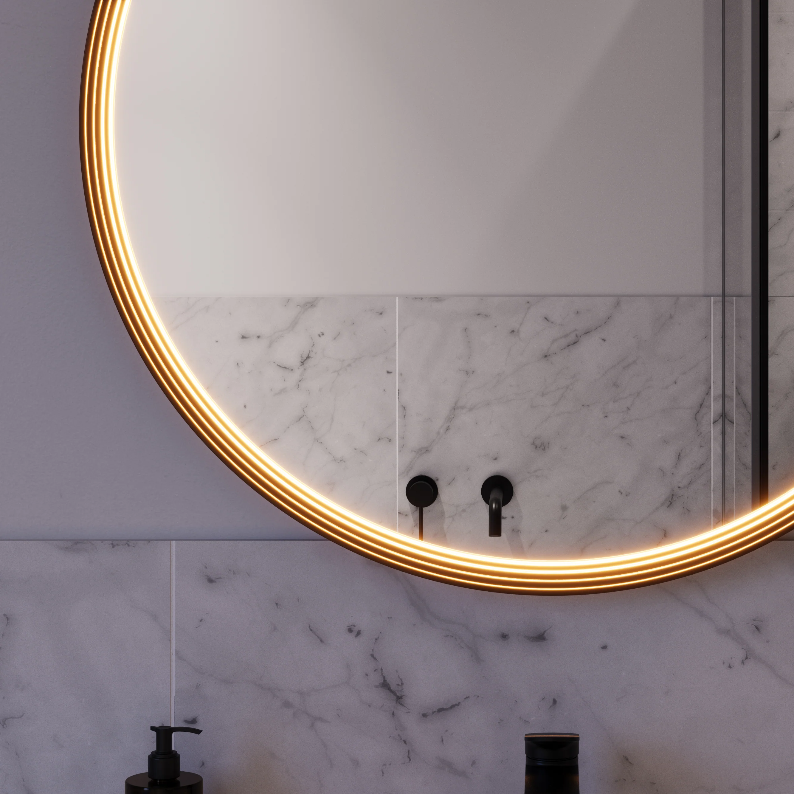 Lustro łazienkowe LED BELDIVO okrągłe - 80 cm - Image 36