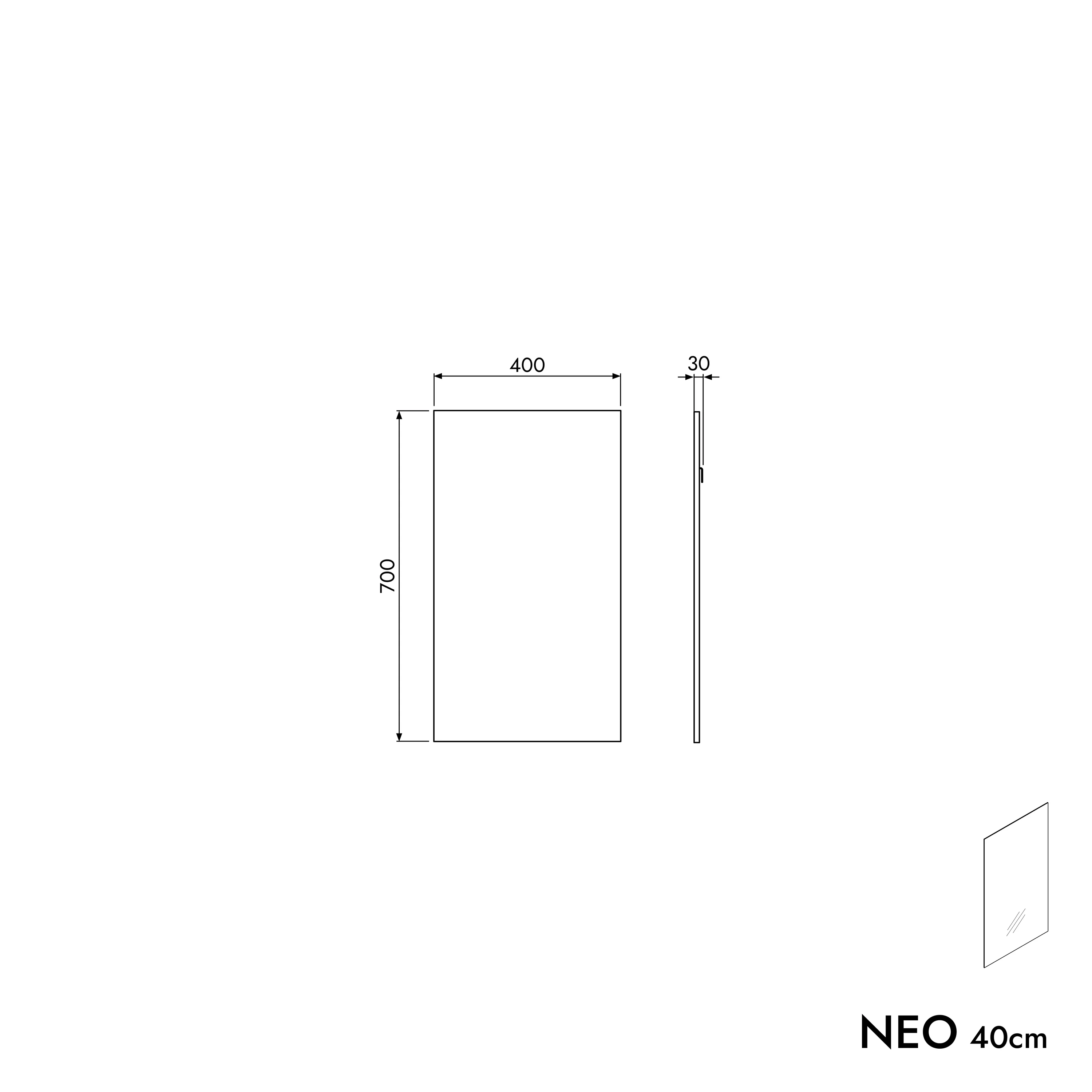 Lustro łazienkowe NEO prostokątne - Image 18