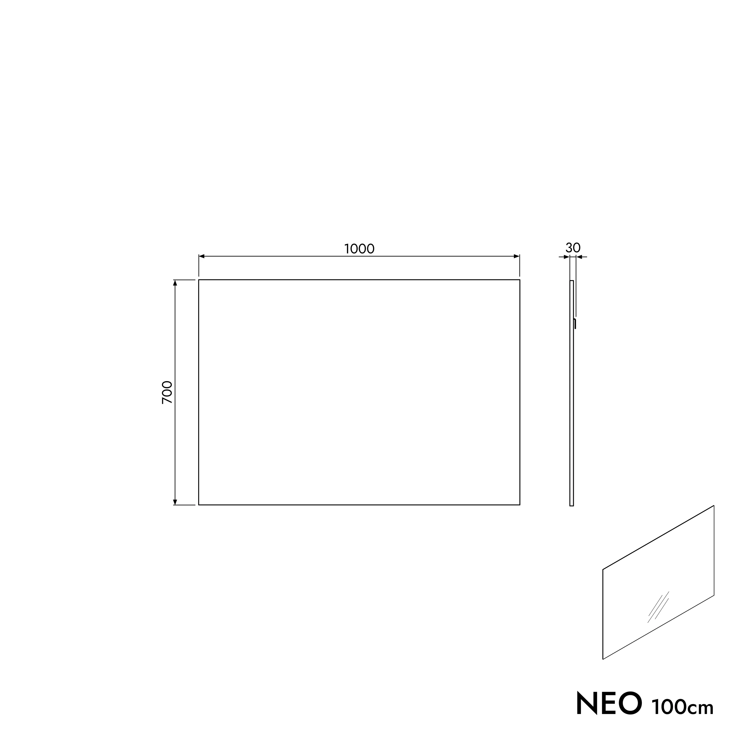 Lustro łazienkowe NEO prostokątne - Image 21