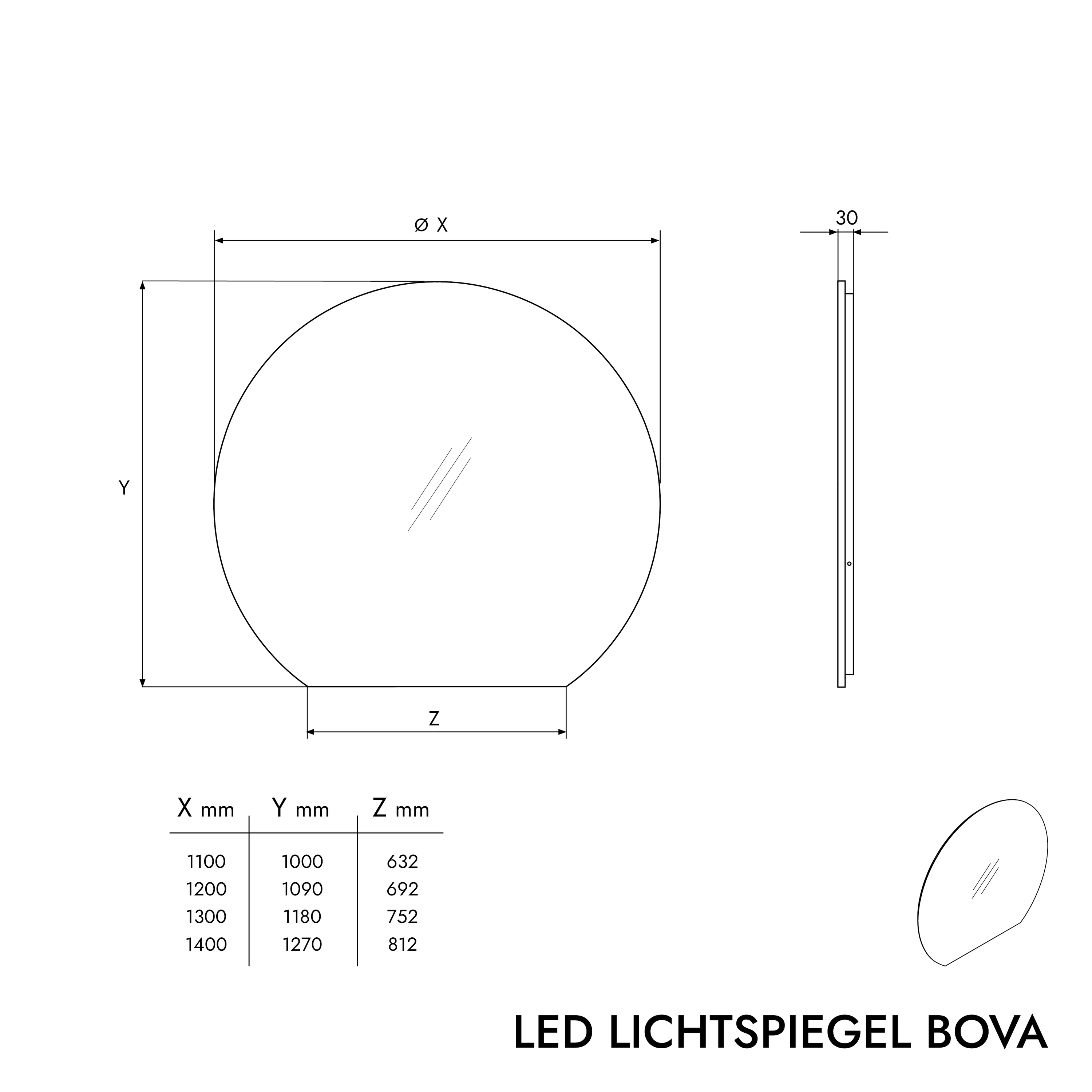 Lustro LED BOVA 2.0 - Image 6