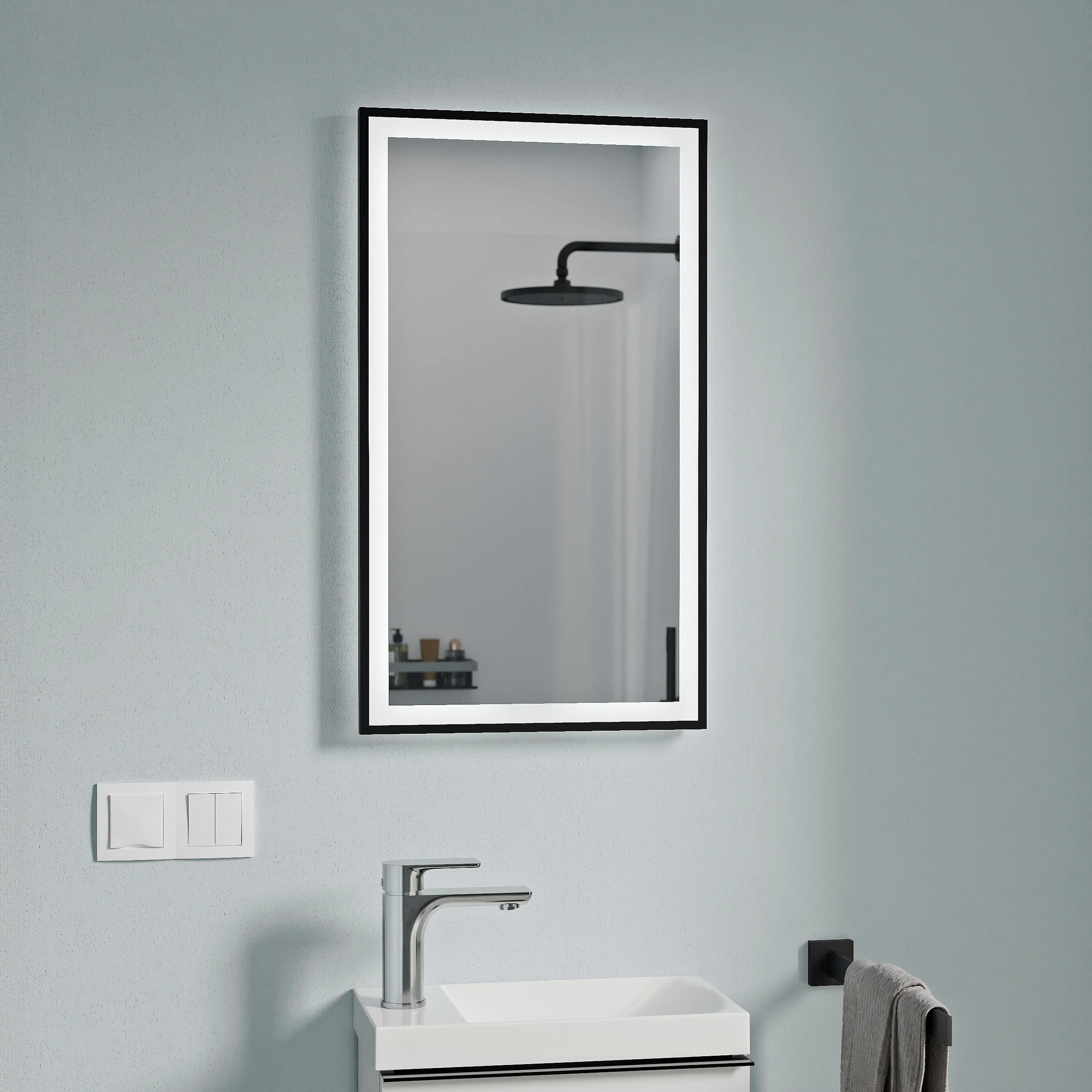 Lustro łazienkowe VARO FRAME prostokątne