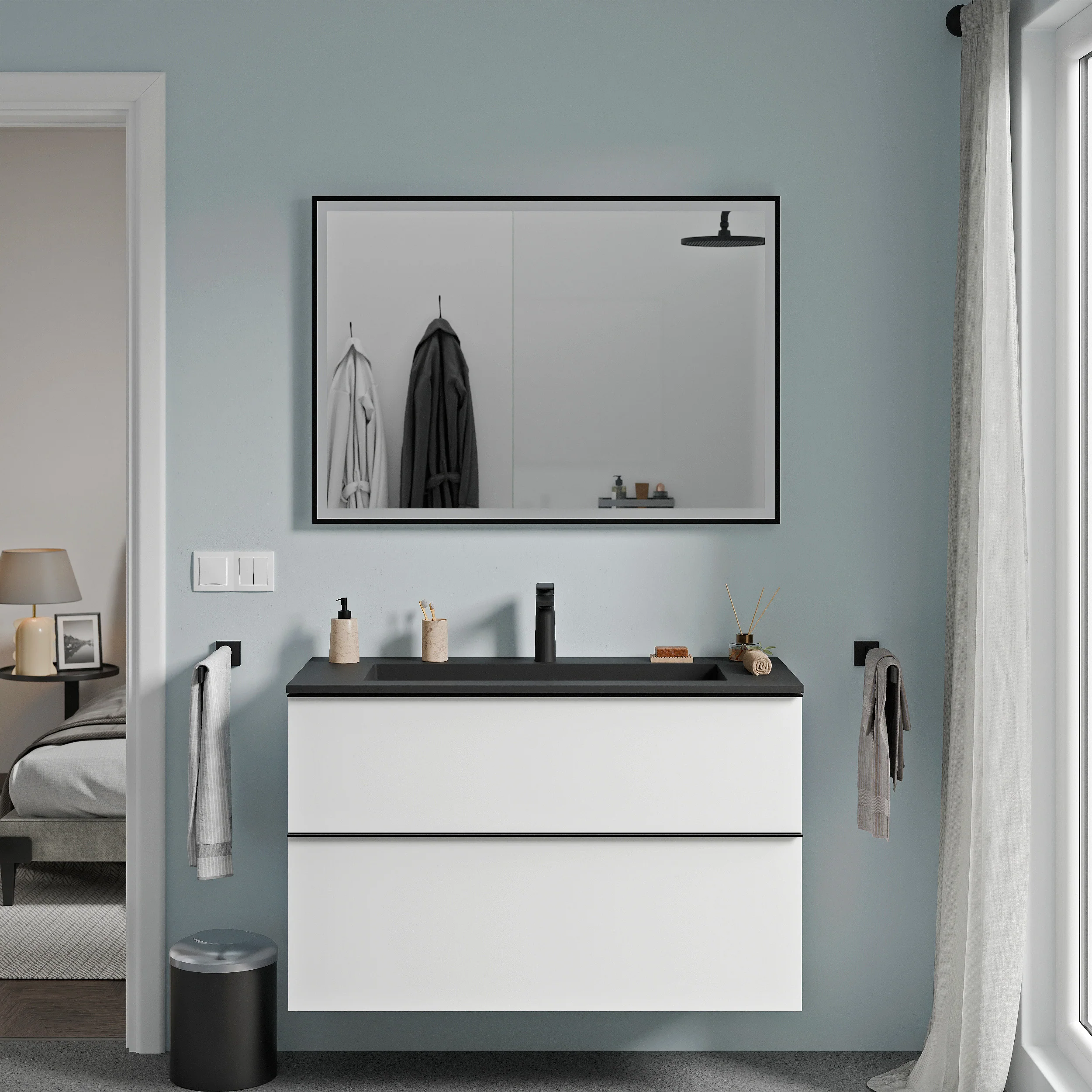 Lustro łazienkowe VARO FRAME prostokątne - Image 10