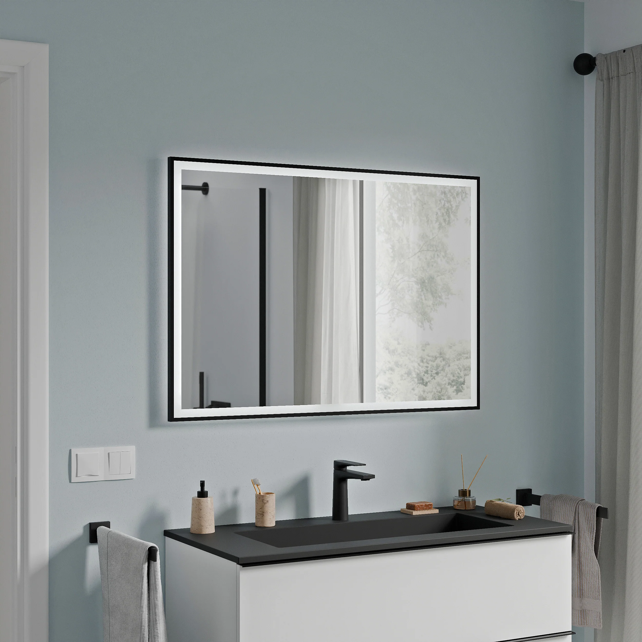Lustro łazienkowe VARO FRAME prostokątne - Image 12