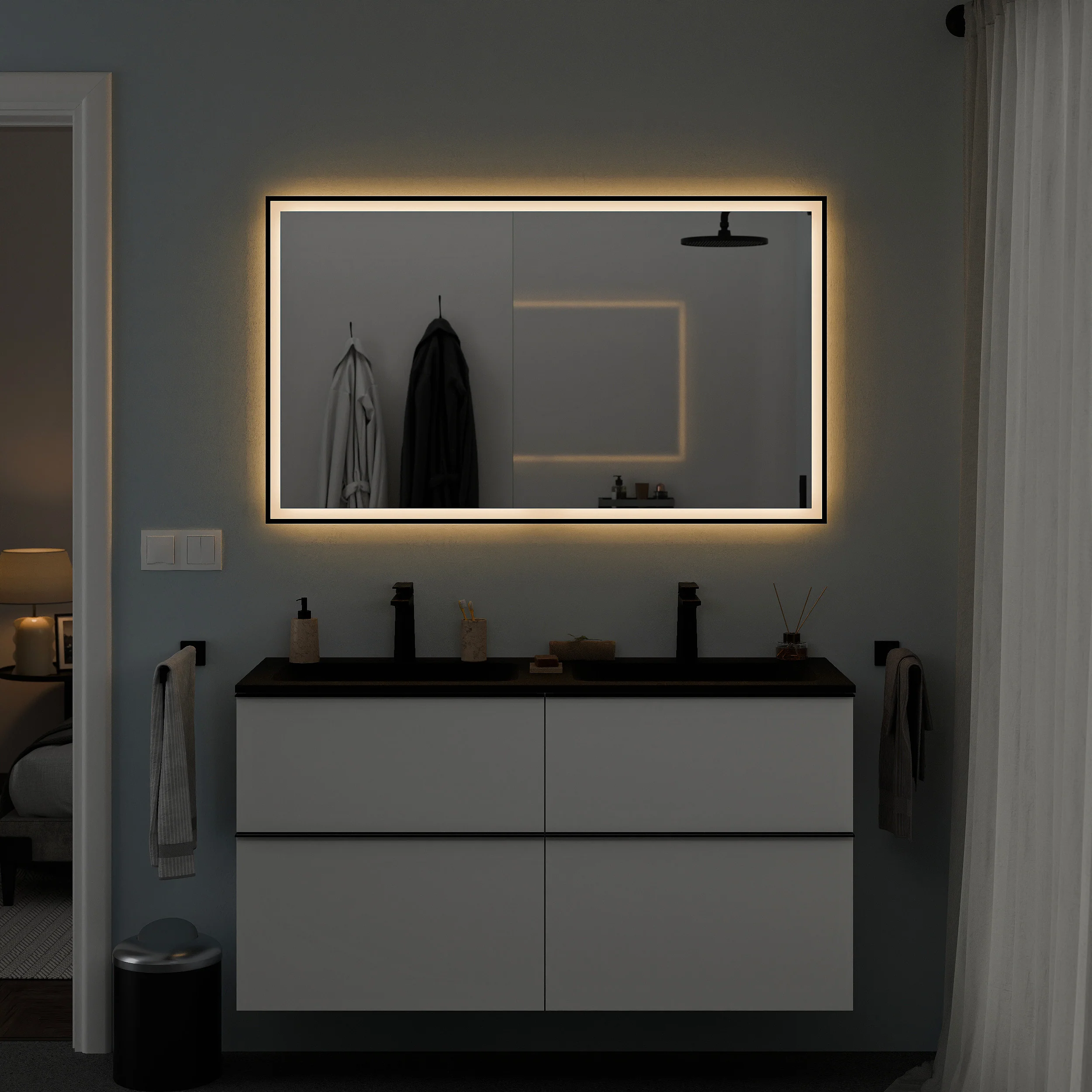 Lustro łazienkowe VARO FRAME prostokątne - Image 14