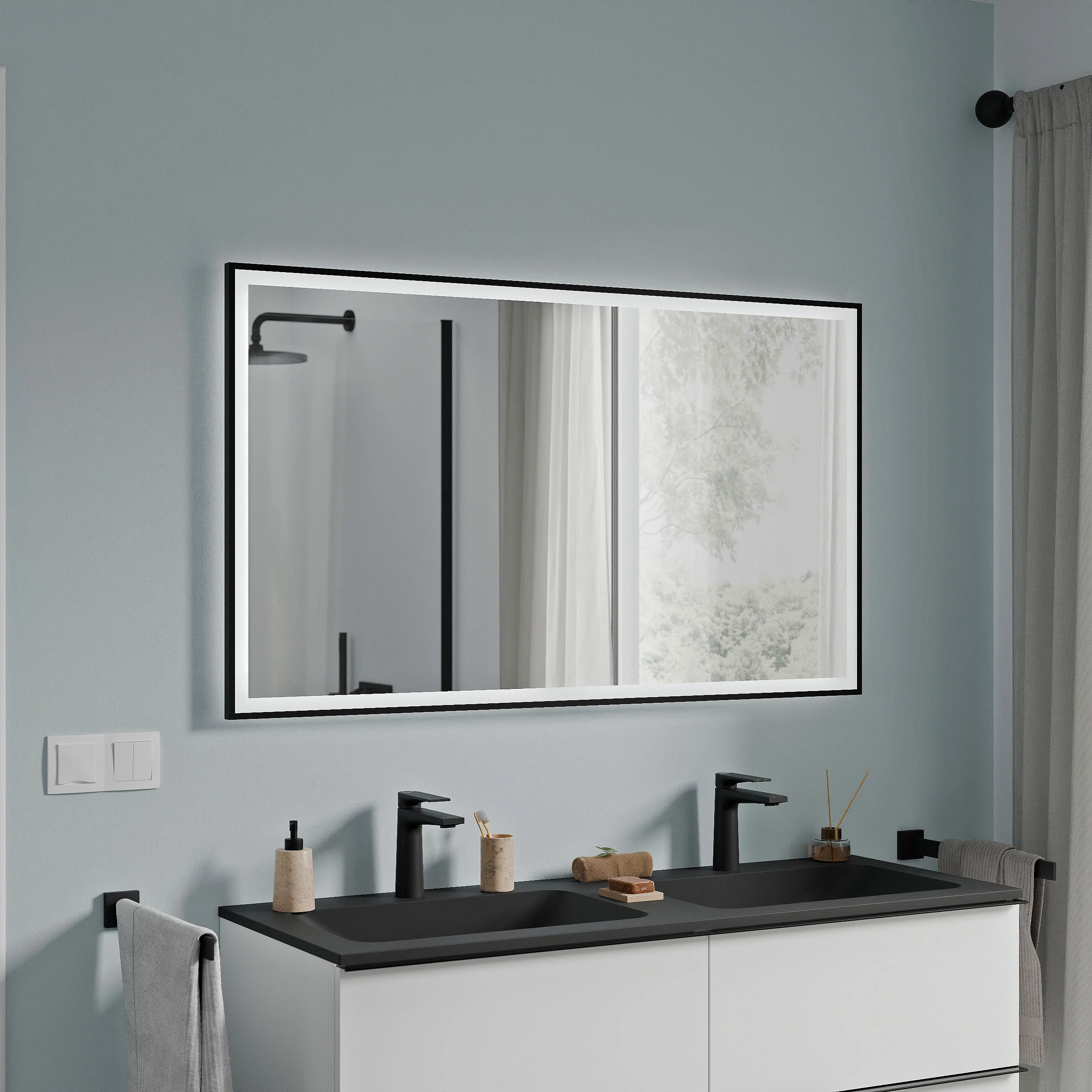 Lustro łazienkowe VARO FRAME prostokątne - Image 17