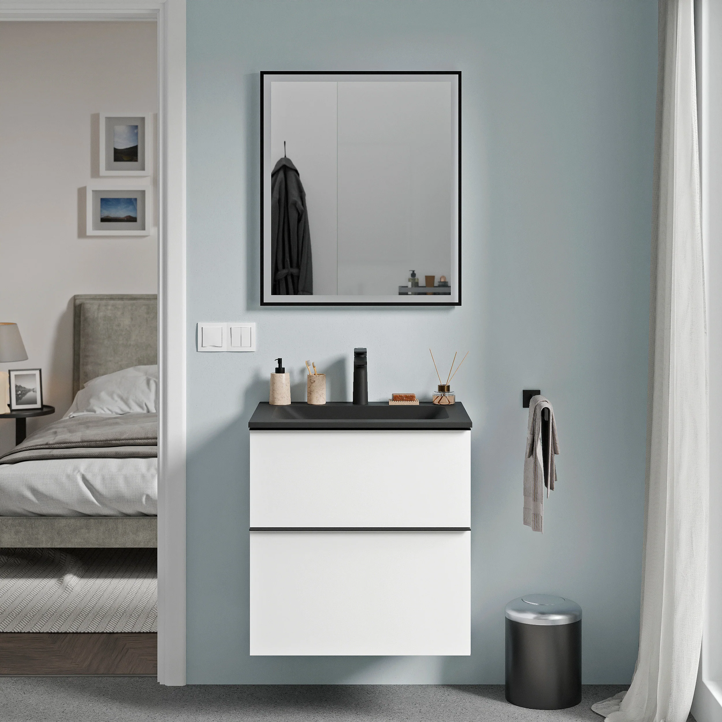 Lustro łazienkowe VARO FRAME prostokątne - Image 4