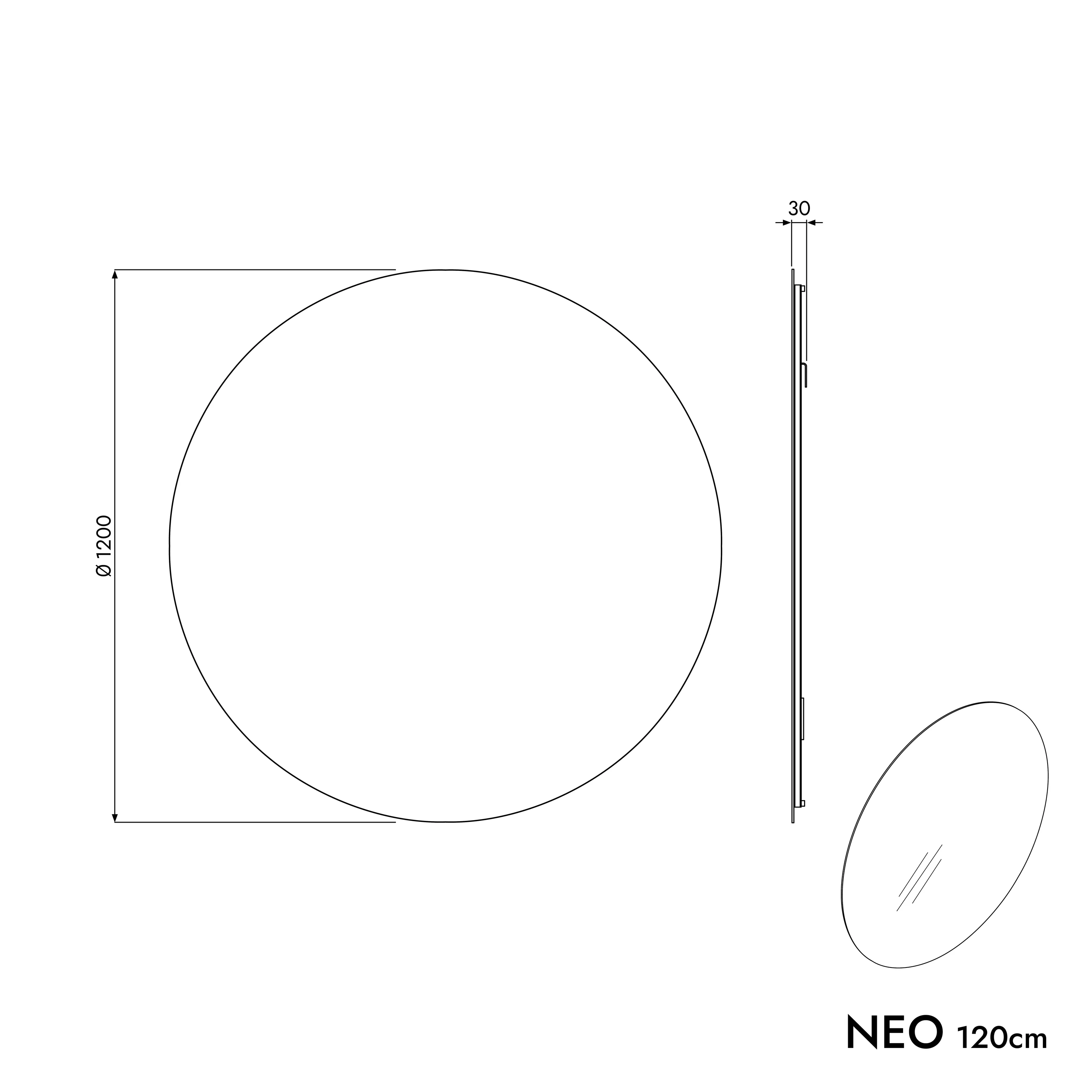 Lustro łazienkowe NEO okrągłe - Image 18