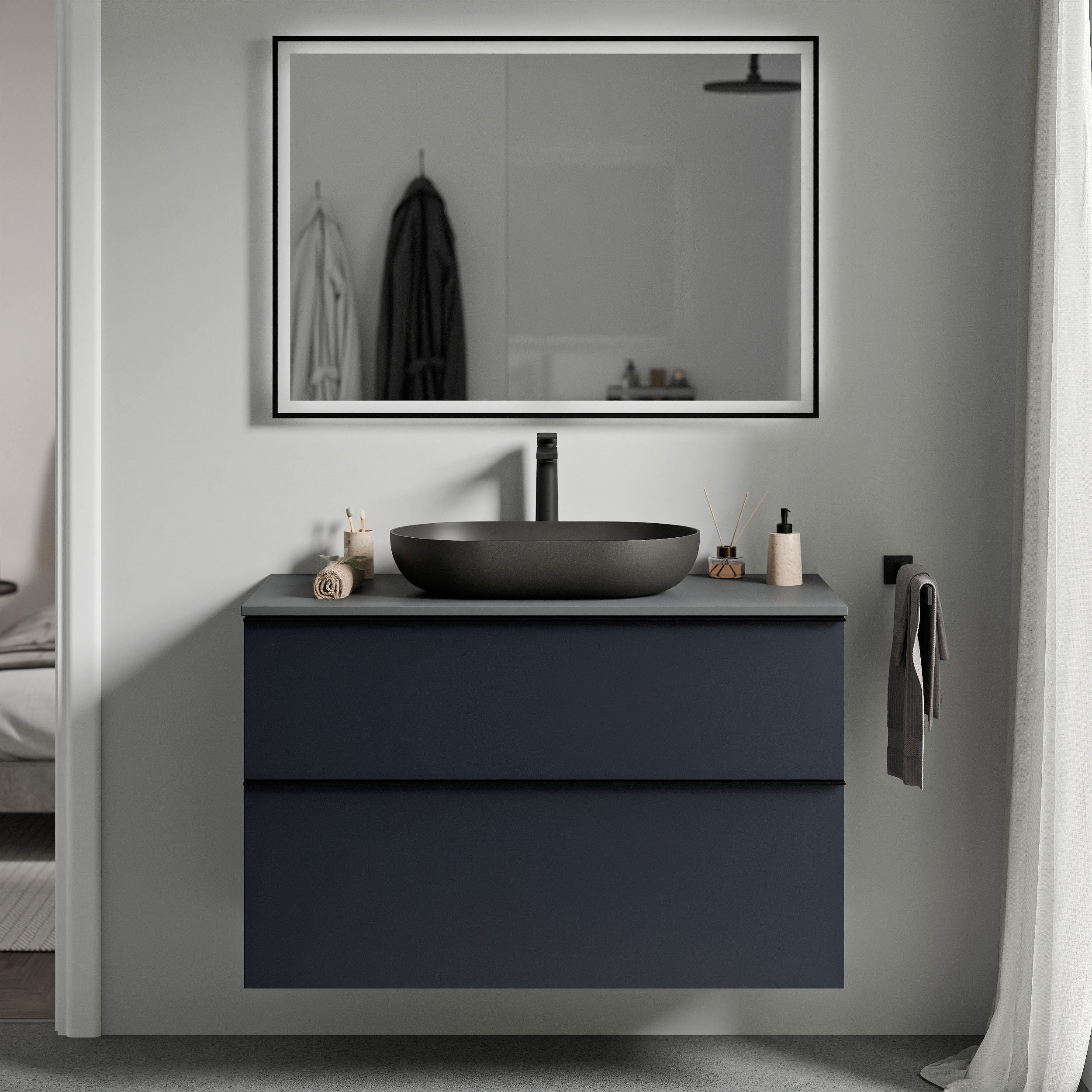 Meble łazienkowe szafka pod umywalkę nablatową LAVOA 80 cm - Image 21