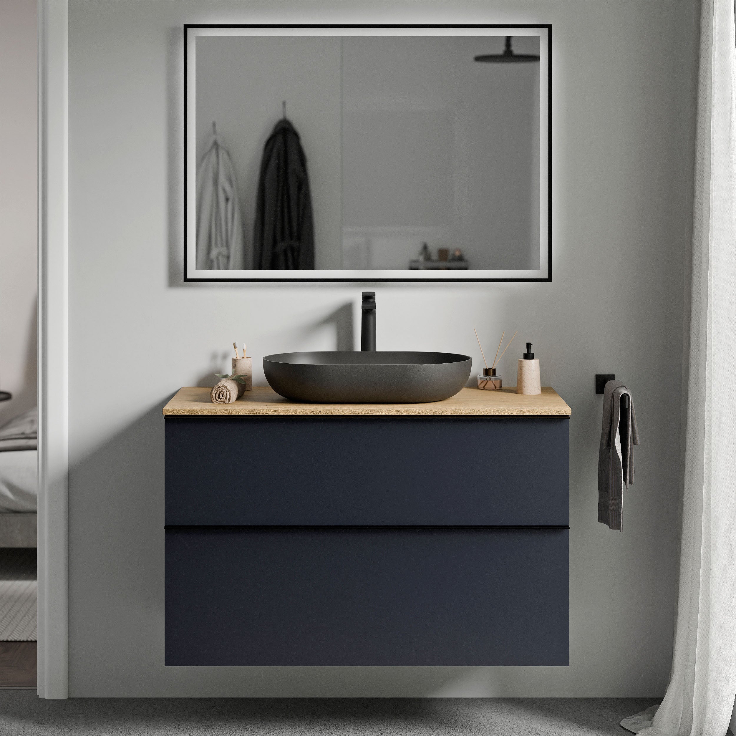Meble łazienkowe szafka pod umywalkę nablatową LAVOA 80 cm - Image 23