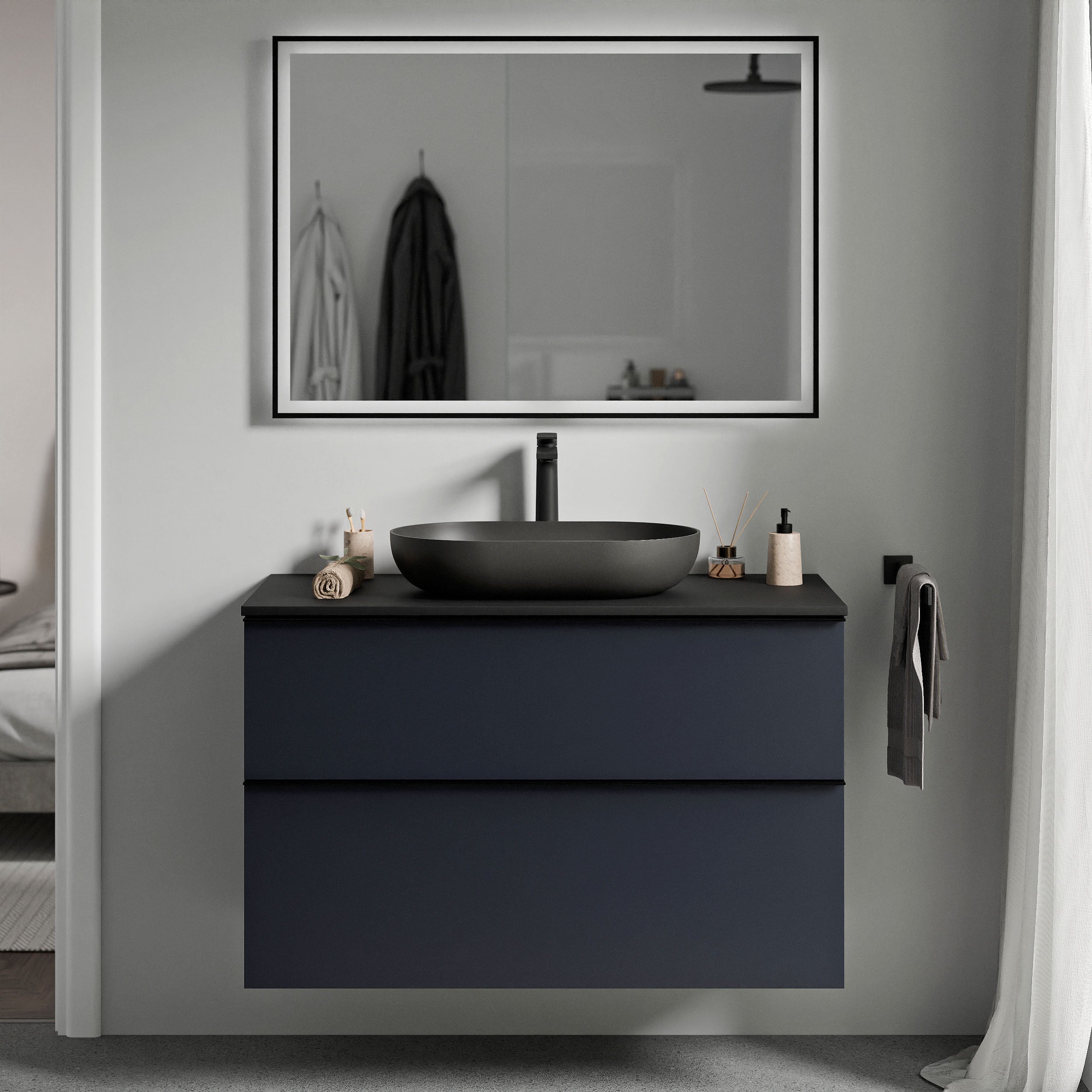 Meble łazienkowe szafka pod umywalkę nablatową LAVOA 80 cm - Image 27