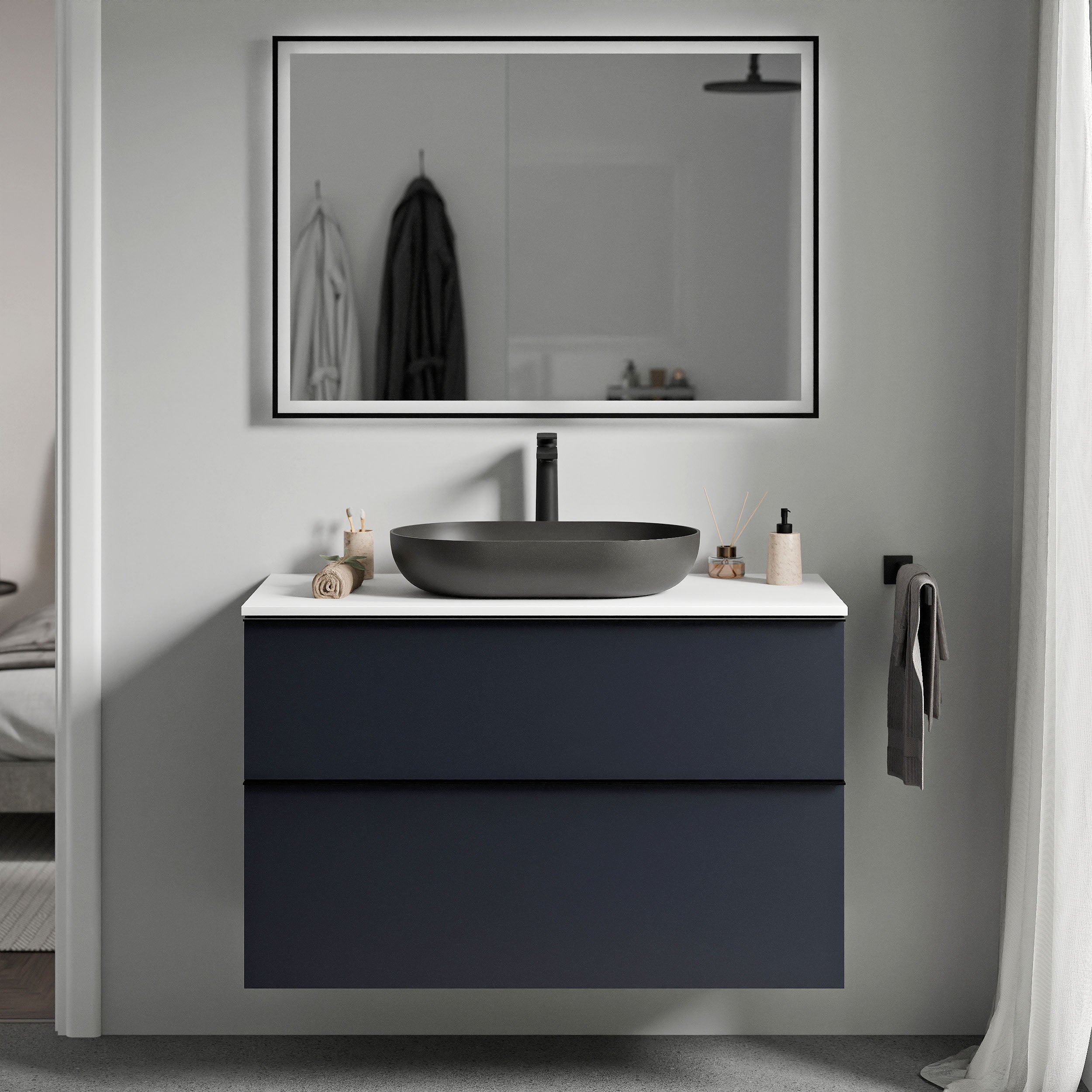 Meble łazienkowe szafka pod umywalkę nablatową LAVOA 80 cm - Image 29