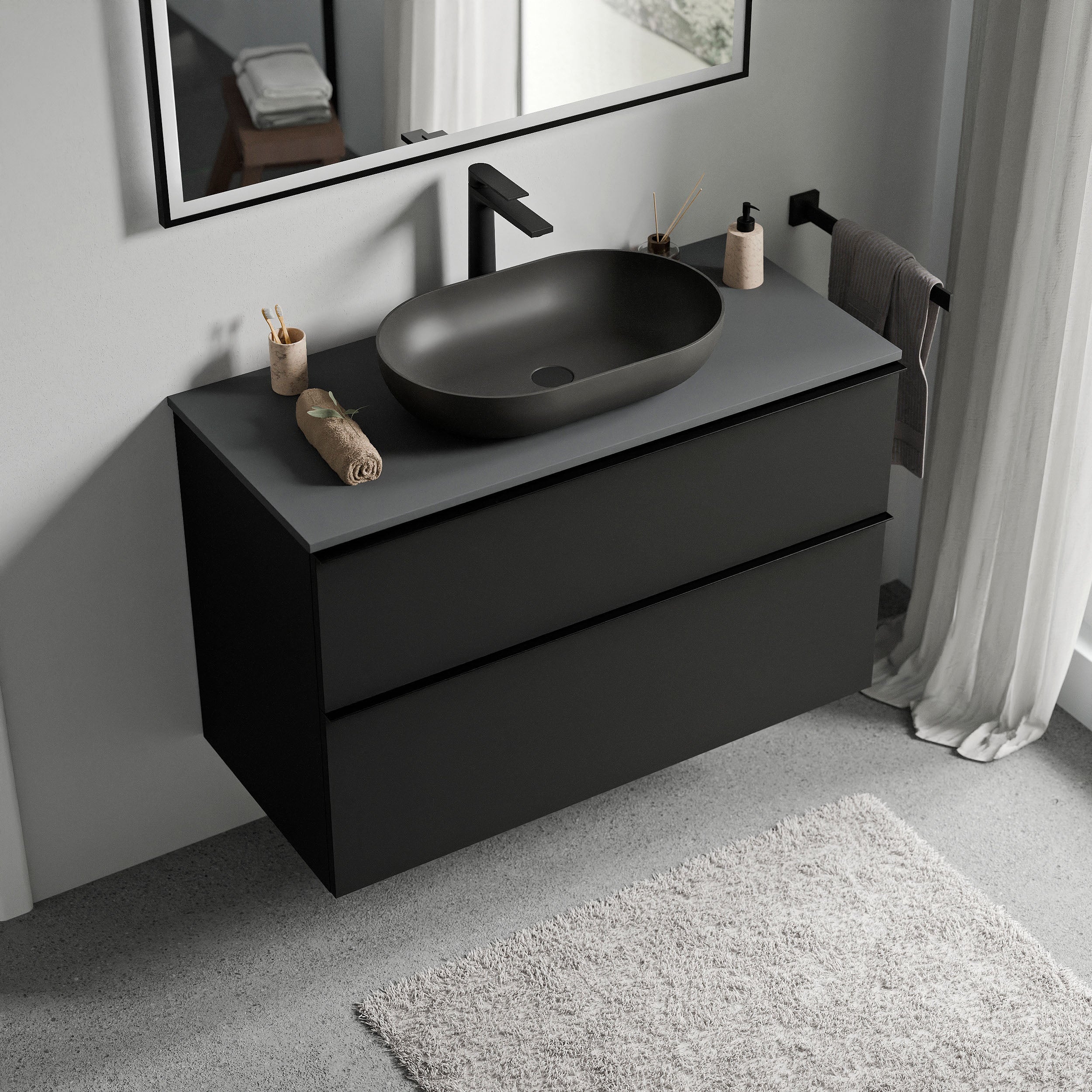 Meble łazienkowe szafka pod umywalkę nablatową LAVOA 80 cm - Image 32