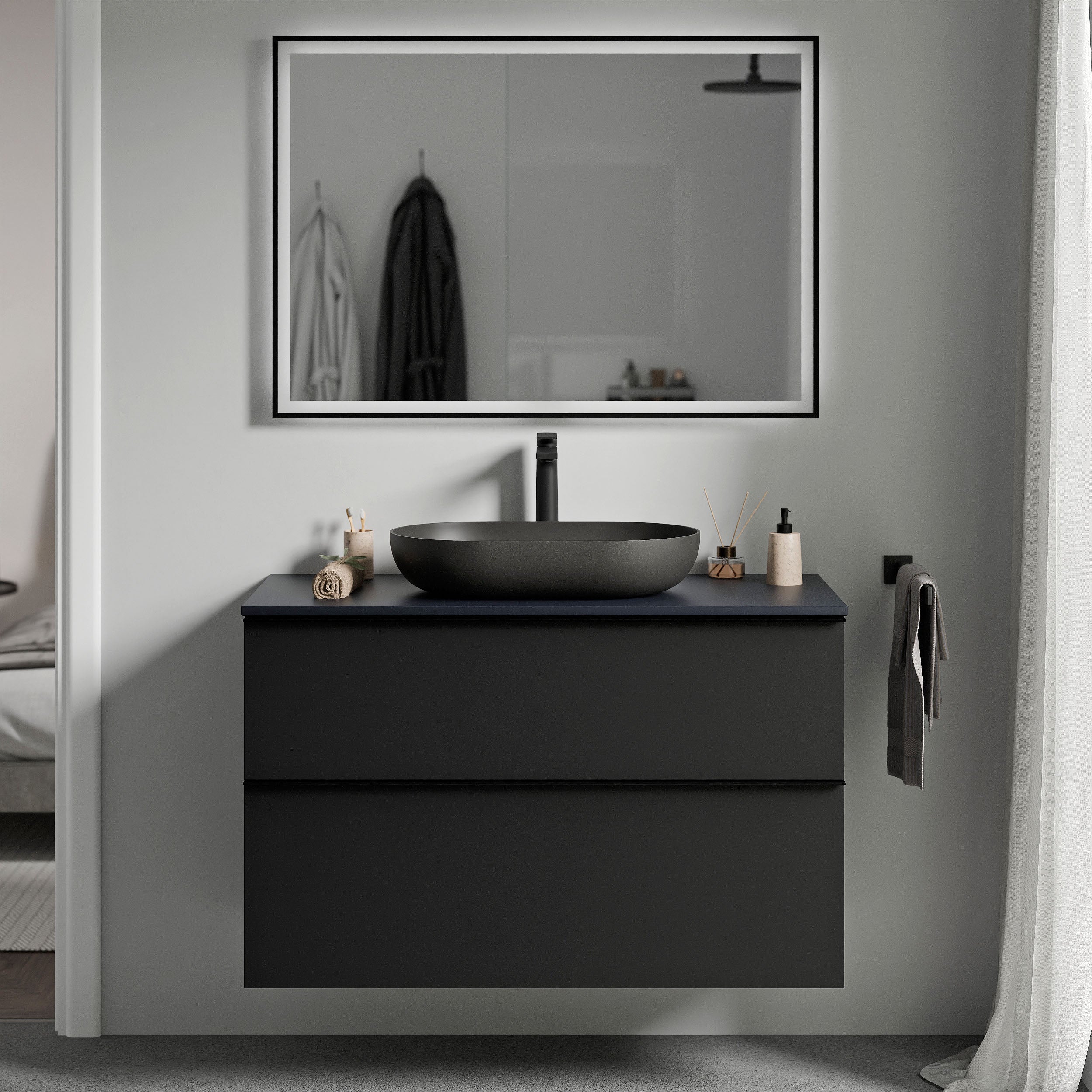 Meble łazienkowe szafka pod umywalkę nablatową LAVOA 80 cm - Image 35