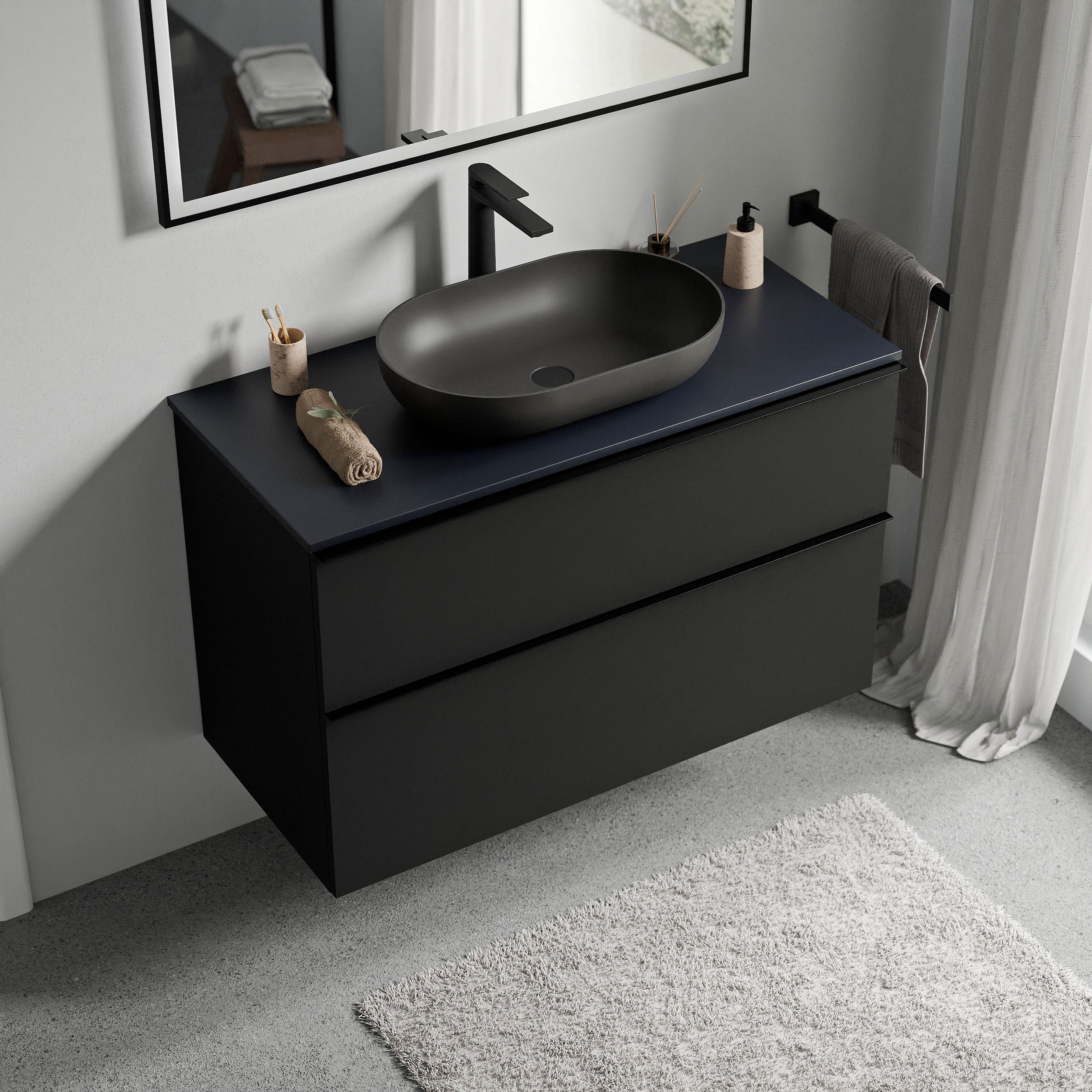 Meble łazienkowe szafka pod umywalkę nablatową LAVOA 80 cm - Image 36