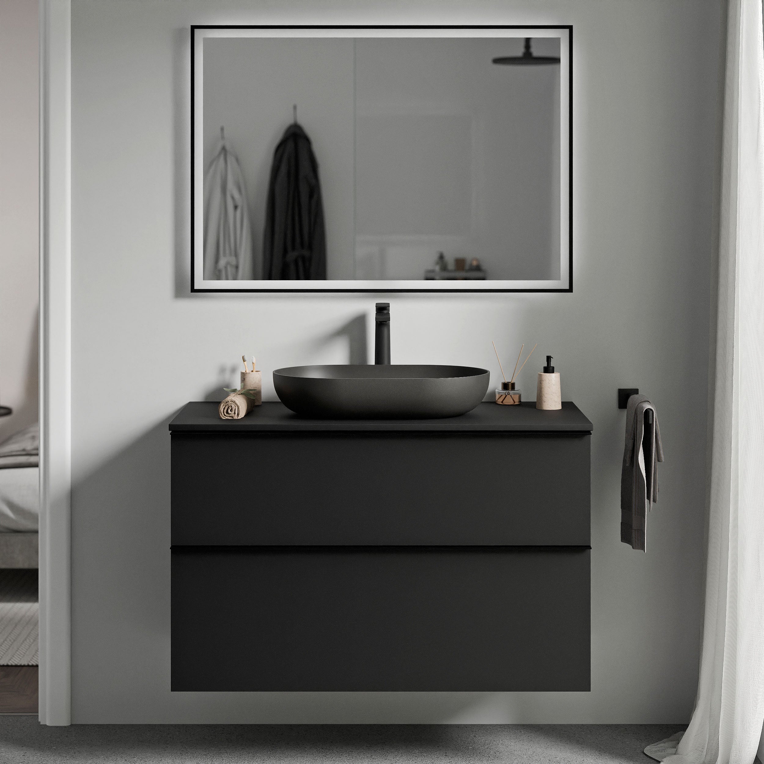 Meble łazienkowe szafka pod umywalkę nablatową LAVOA 80 cm - Image 37