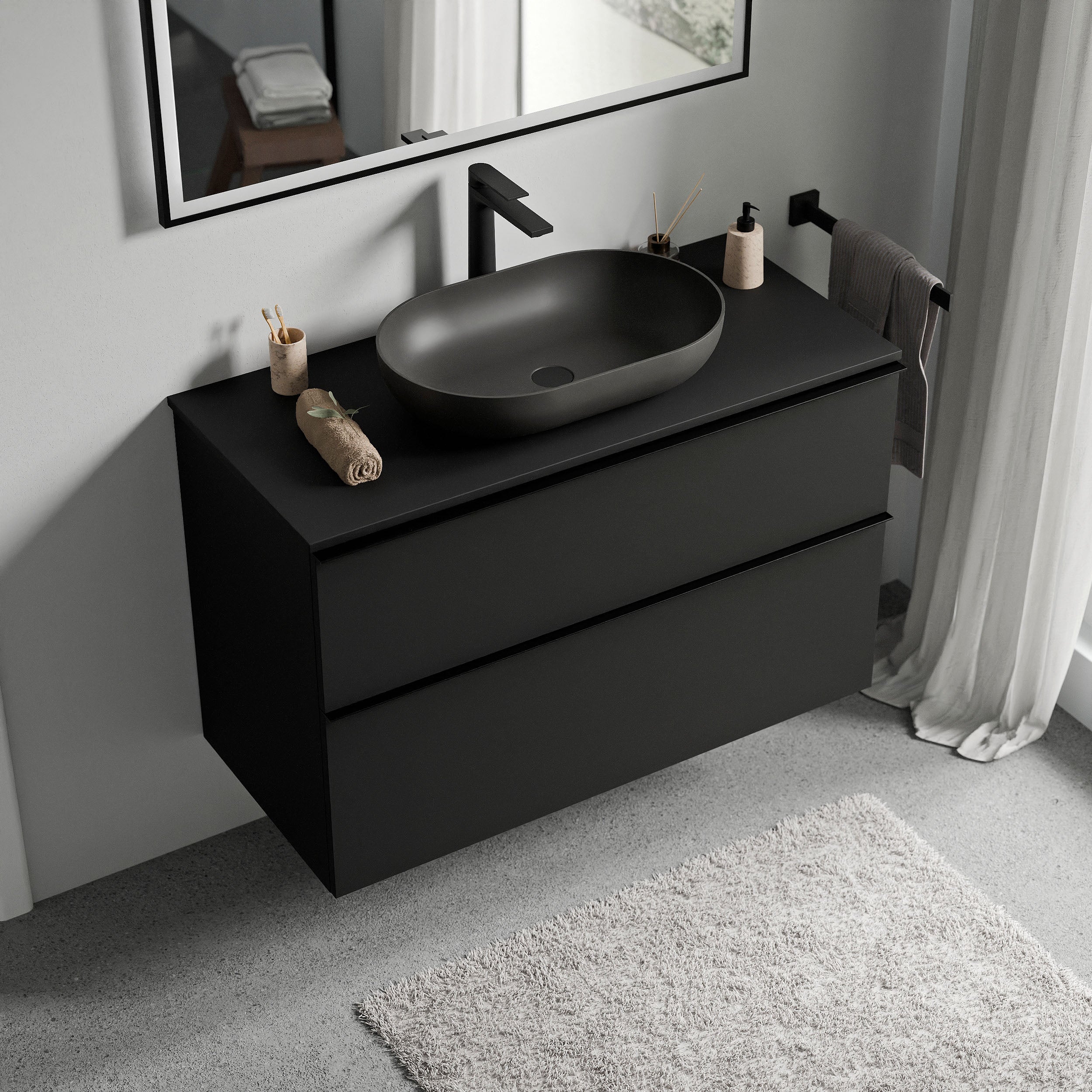 Meble łazienkowe szafka podumywalkowa LAVOA 100 cm - Image 38