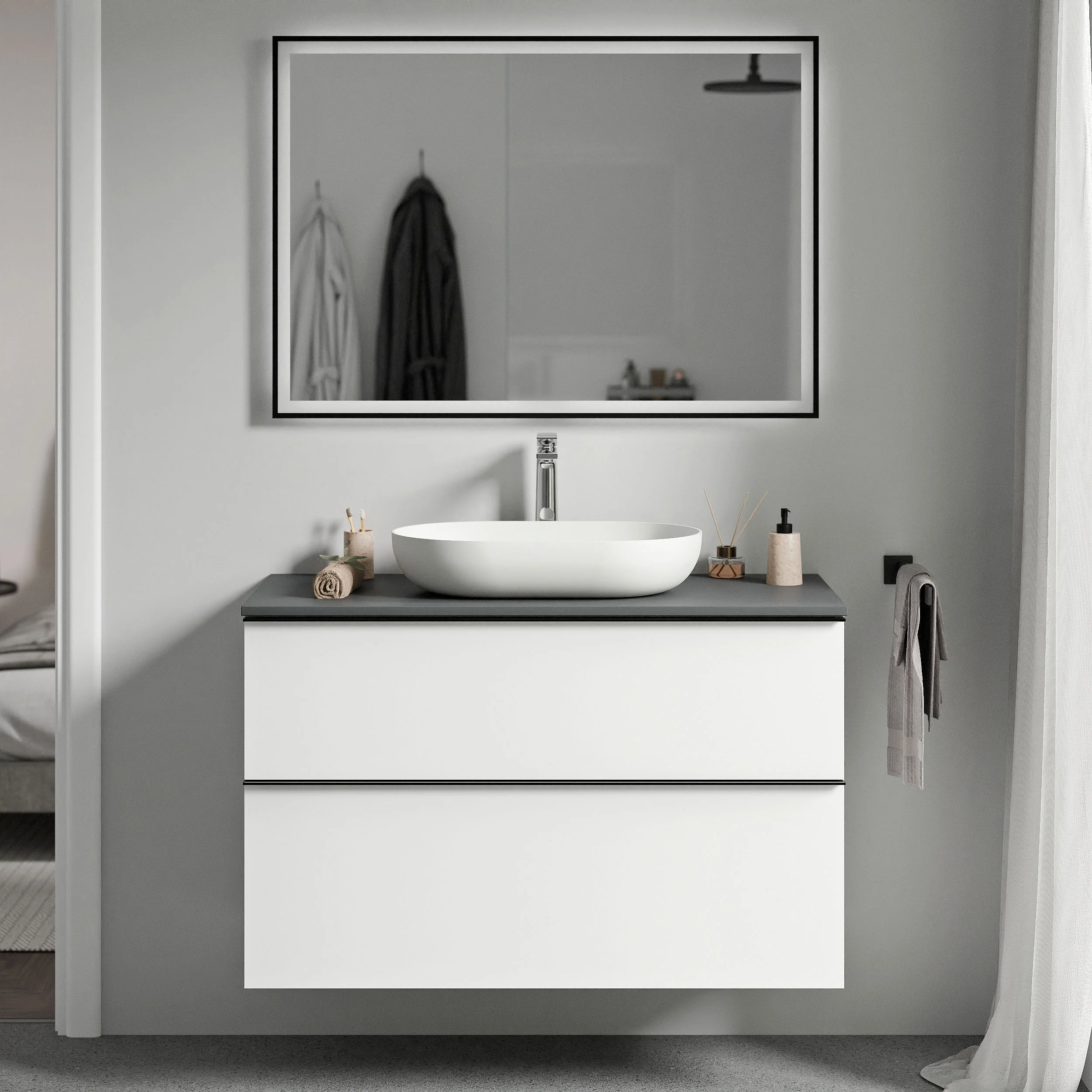 Meble łazienkowe szafka podumywalkowa LAVOA 100 cm - Image 41