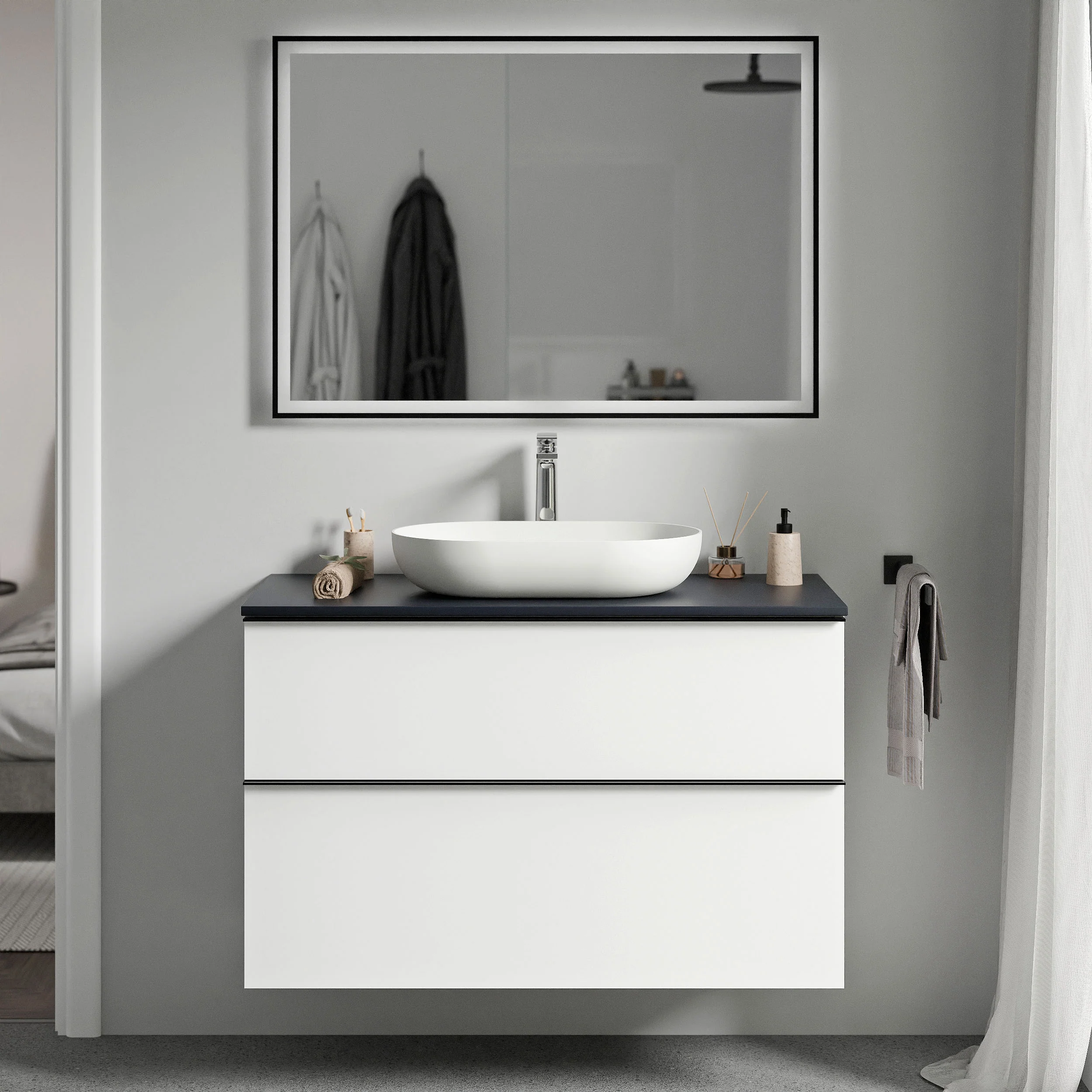 Meble łazienkowe szafka podumywalkowa LAVOA 100 cm - Image 45