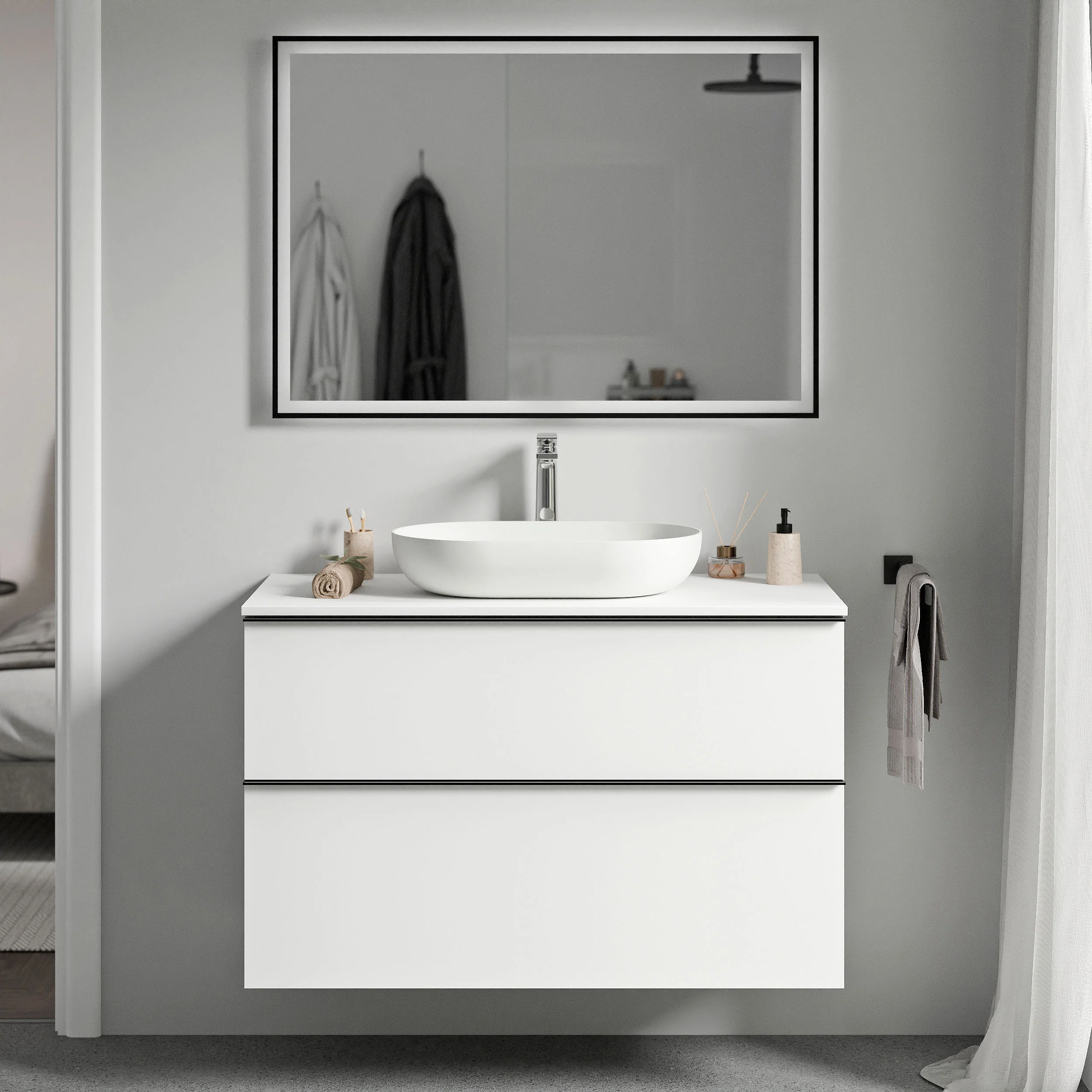 Meble łazienkowe szafka podumywalkowa LAVOA 100 cm - Image 49