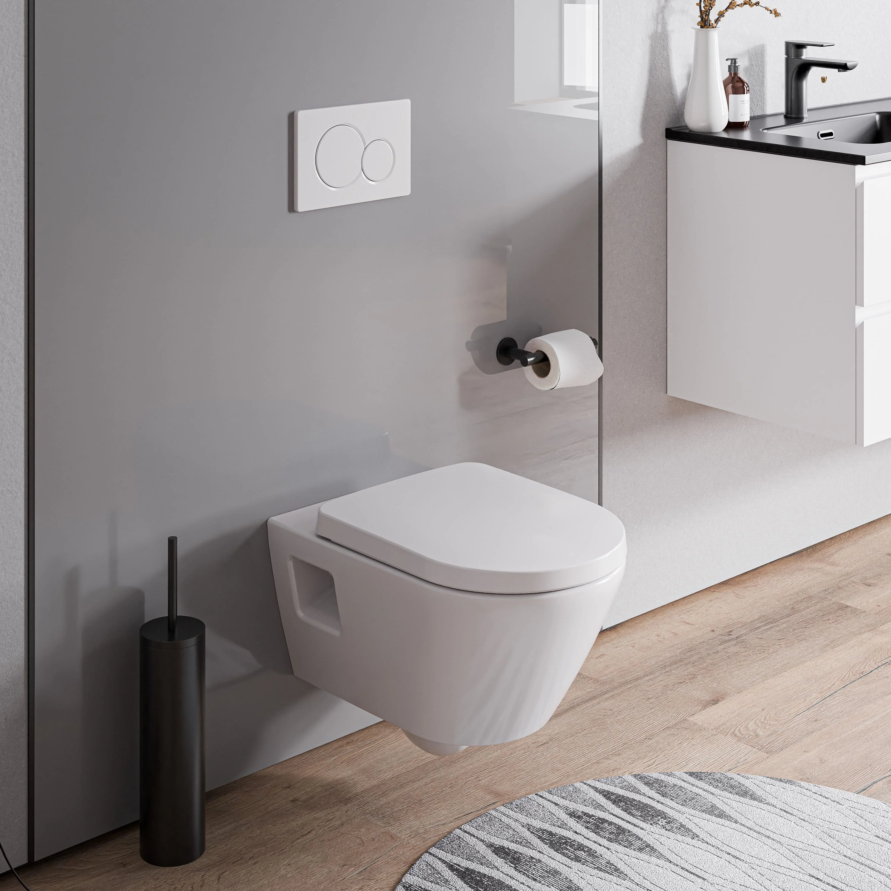 Miska WC wisząca bezkołnierzowa VIVEO