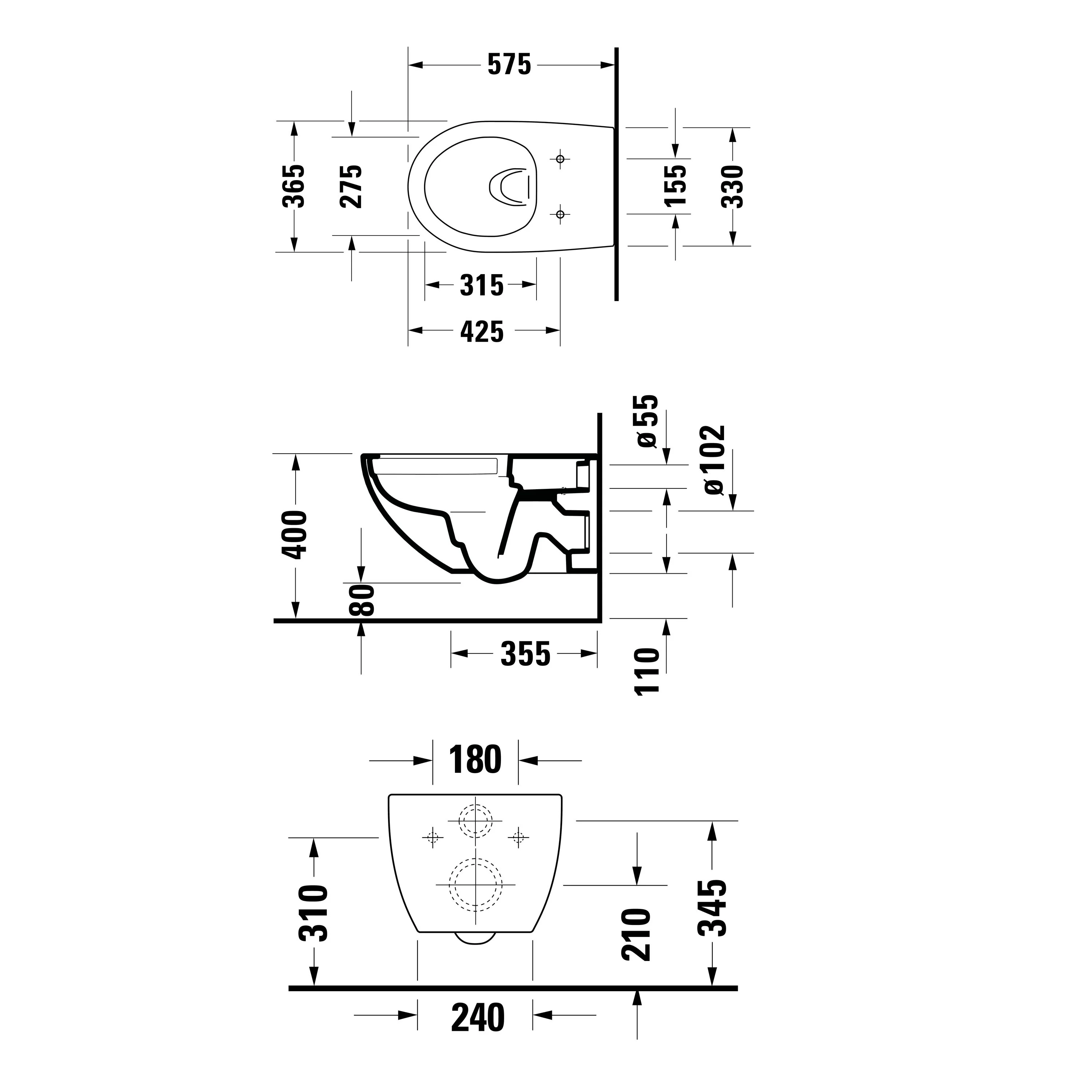 Miska WC wisząca bezrantowa Duravit DuraVento - Image 15
