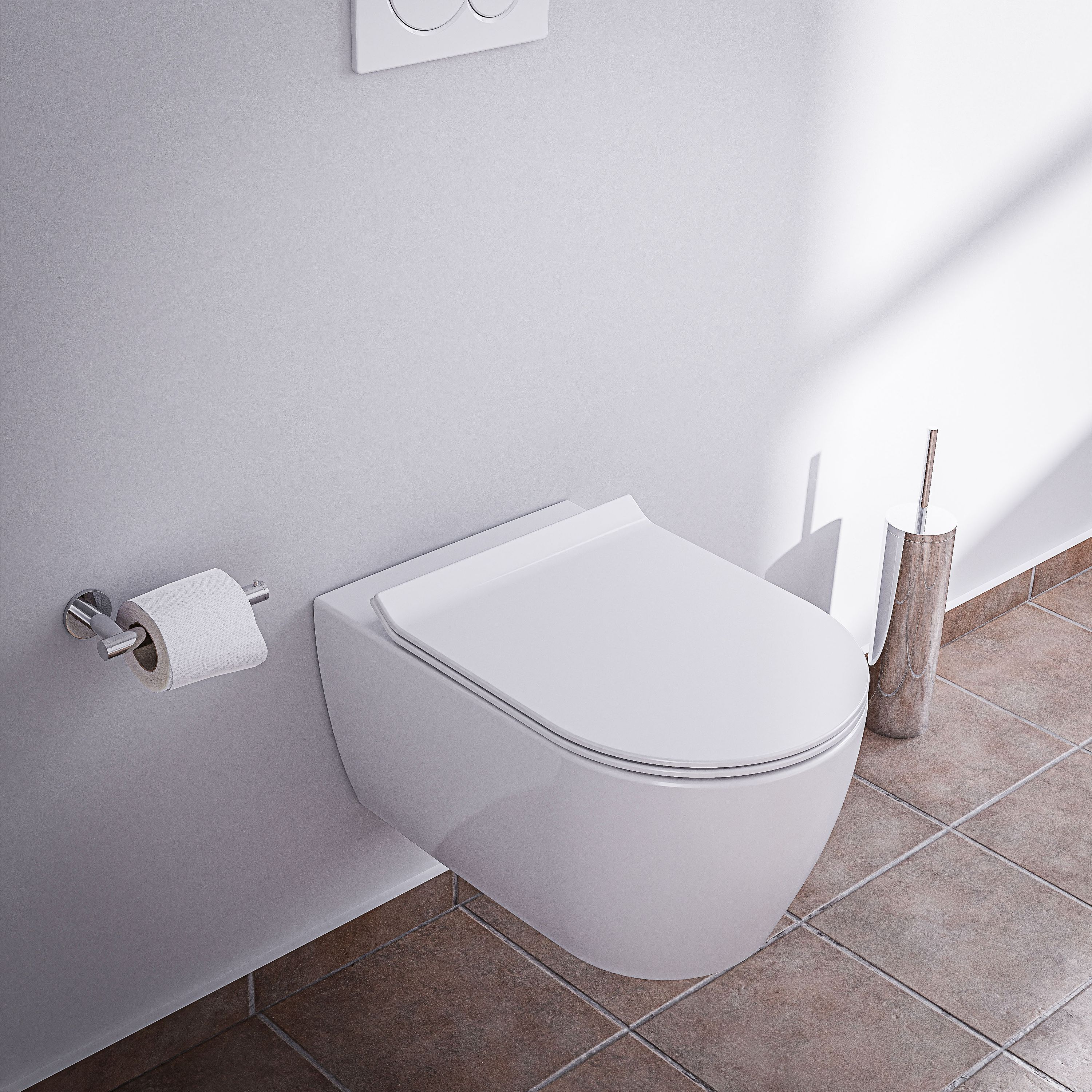 Miska WC wisząca lejowa bezkołnierzowa NT2039 - Image 14