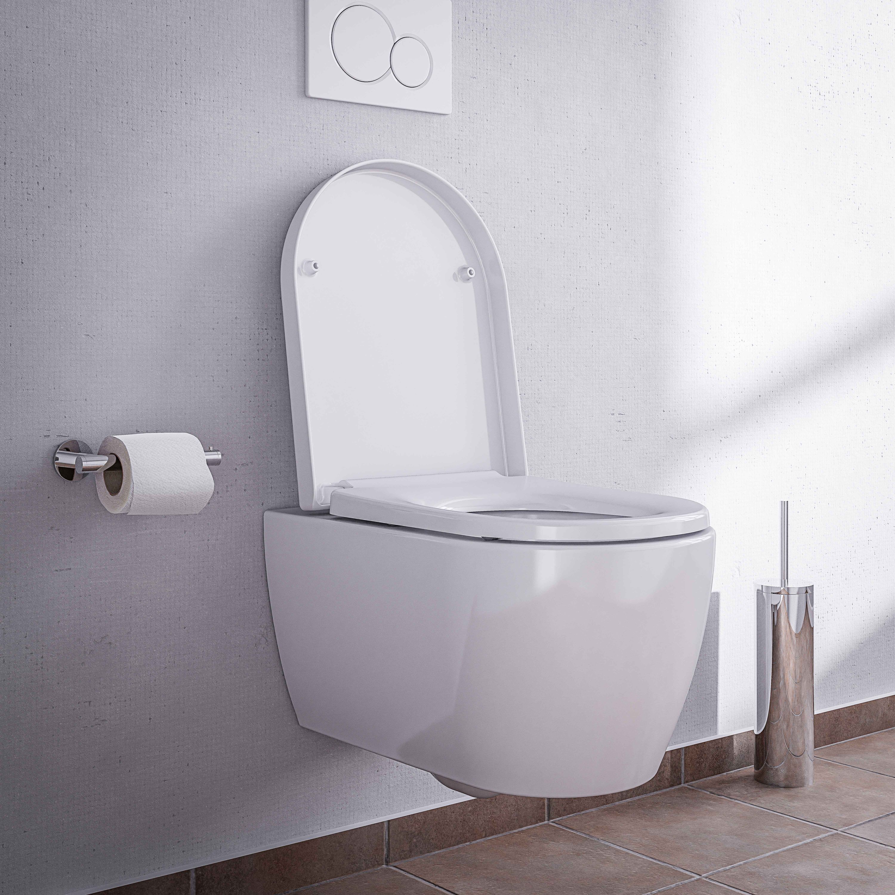 Miska WC wisząca lejowa bezkołnierzowa NT2039 - Image 17