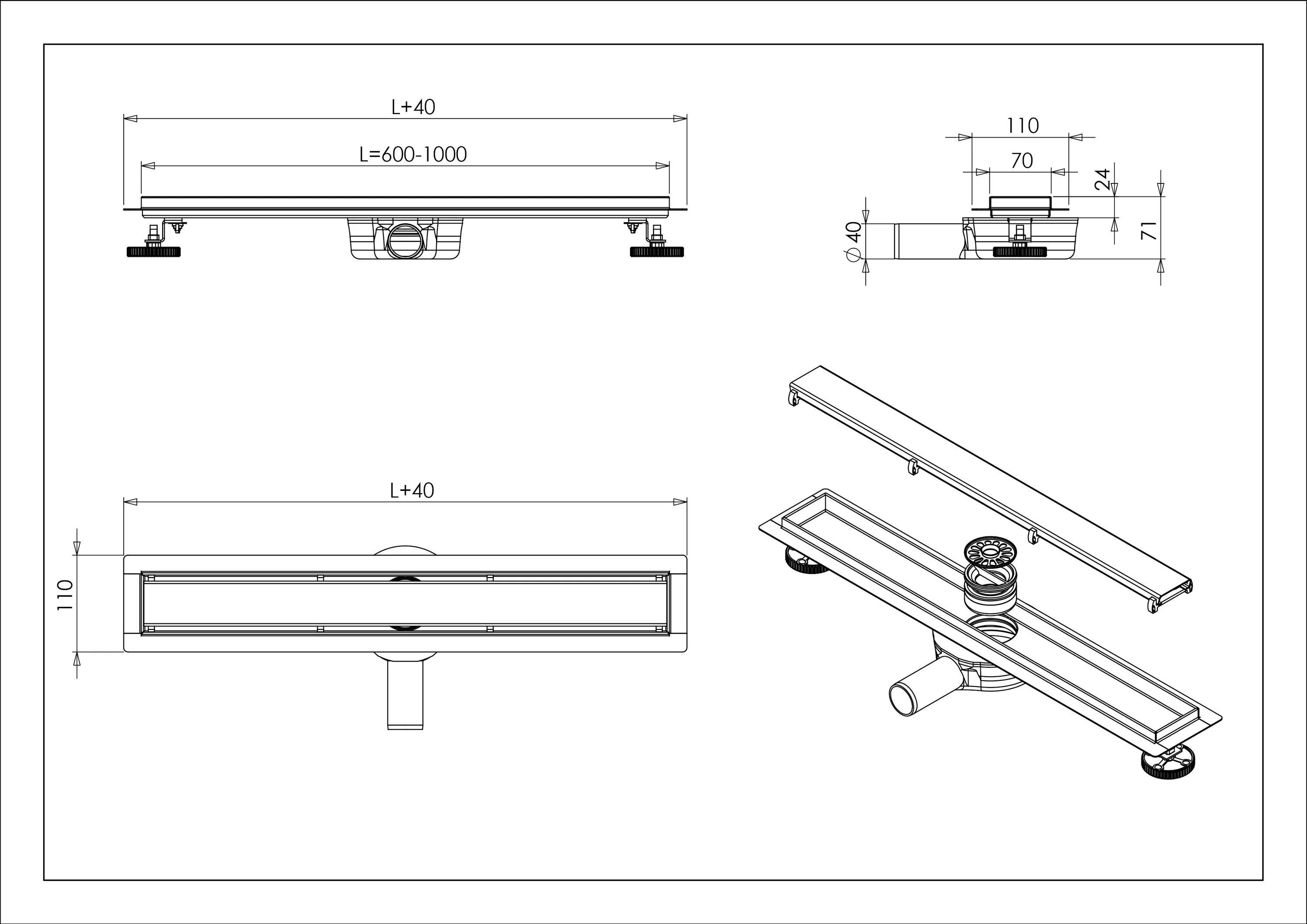 Odpływ liniowy ze stali nierdzewnej FlexGT02 - Image 7