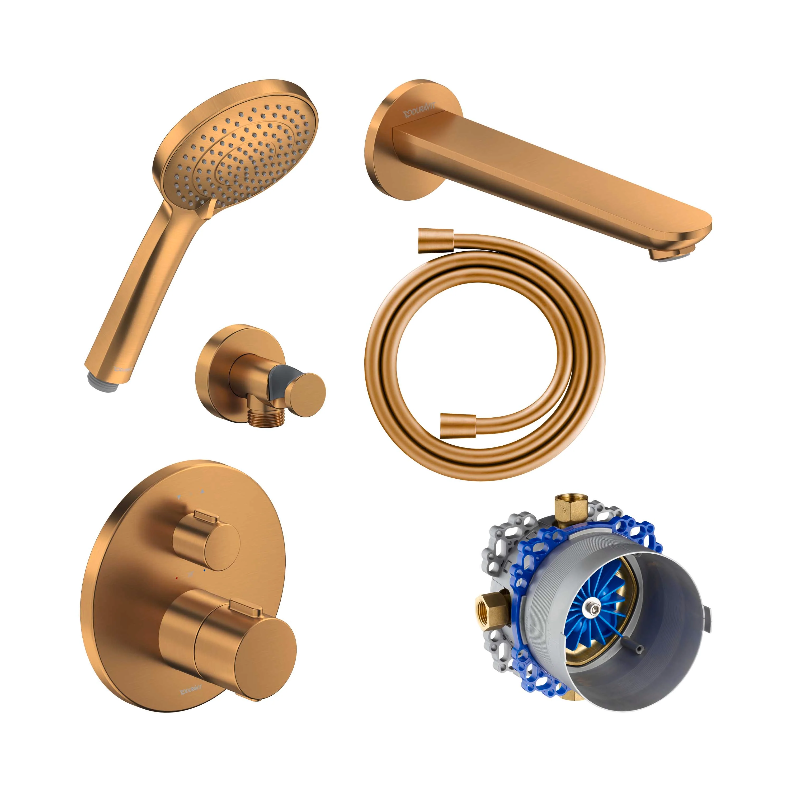 Podtynkowa bateria wannowa Duravit z termostatem - Image 25