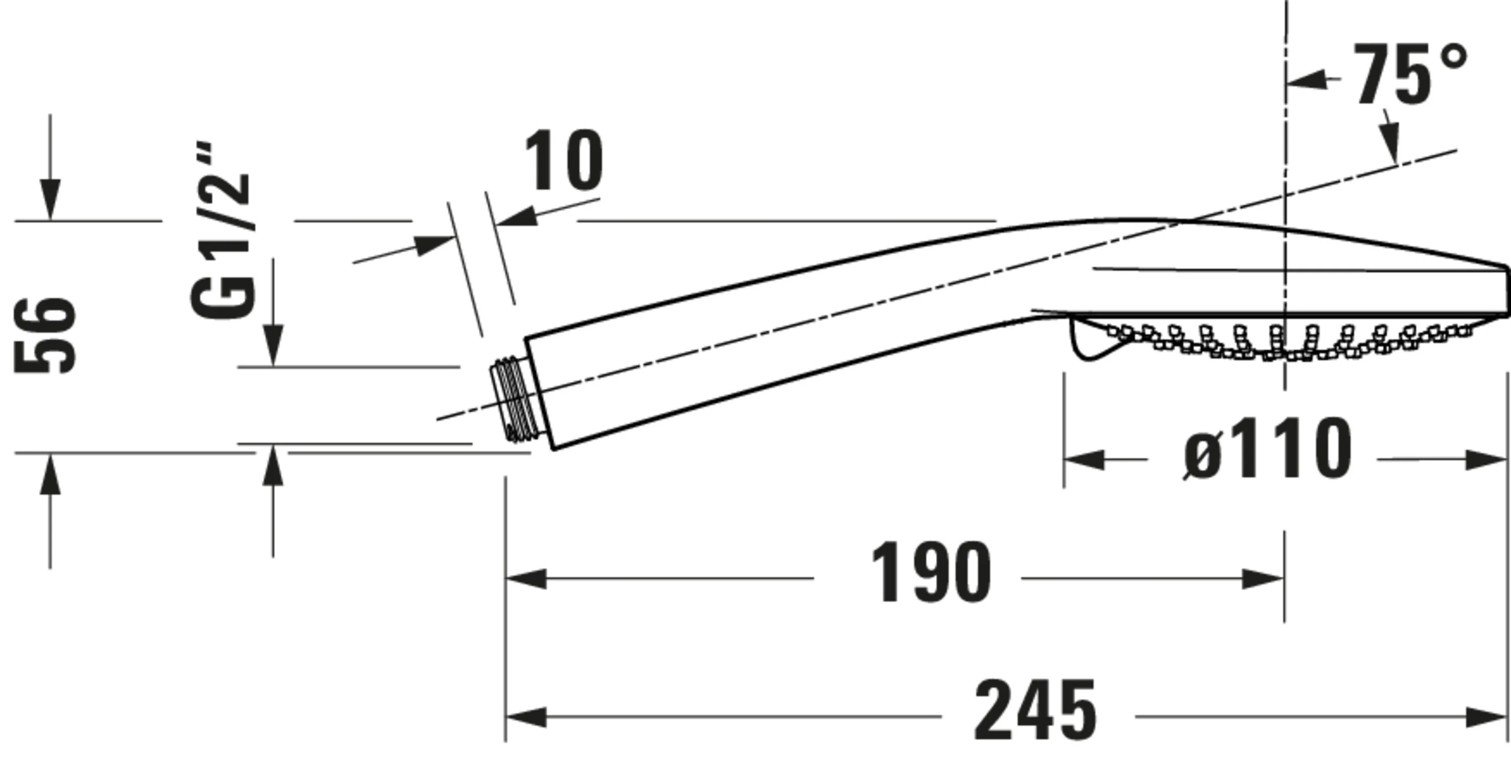 Podtynkowa bateria wannowa Duravit z termostatem - Image 43