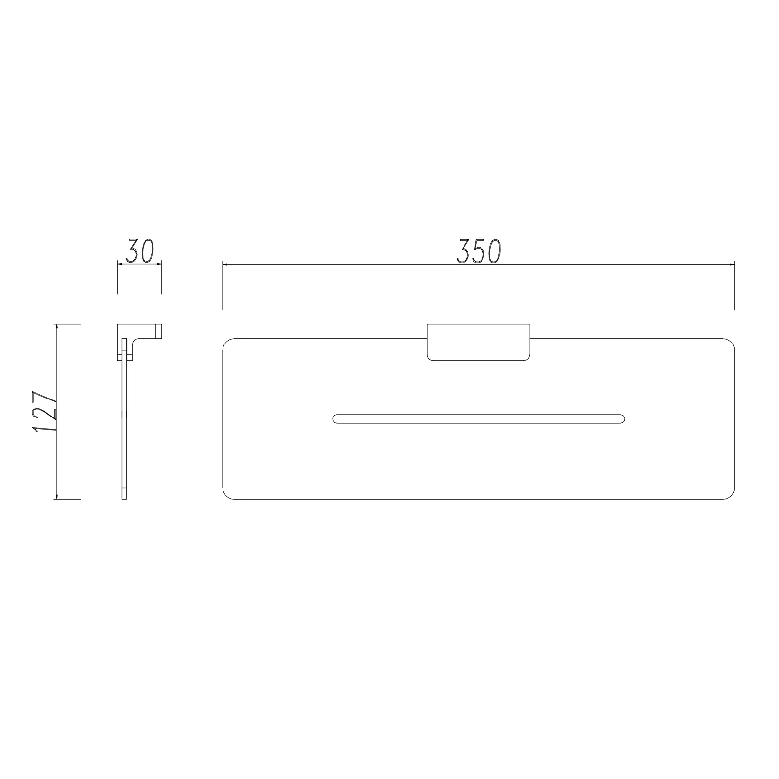 Półka łazienkowa BERNSTEIN DA603 - Image 3