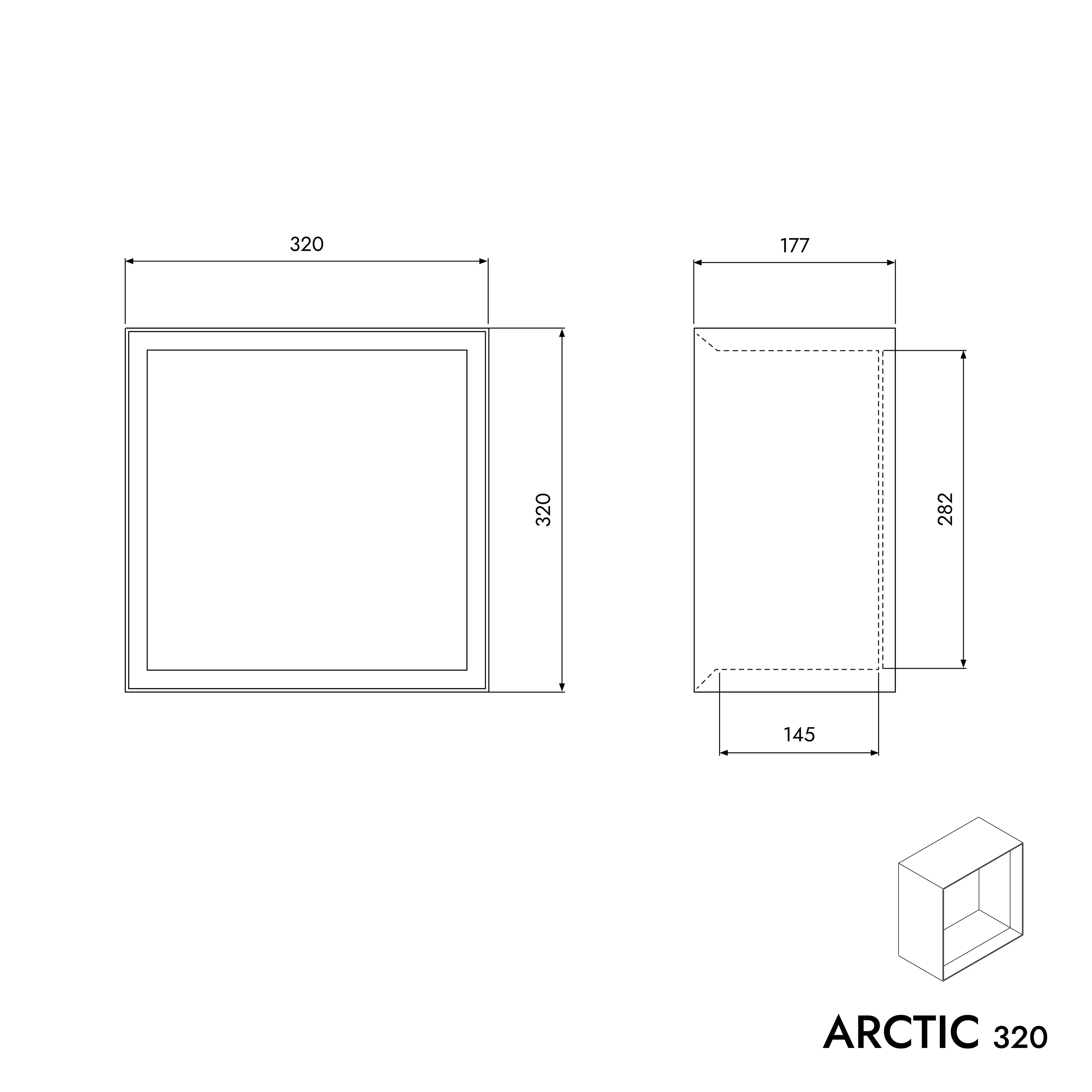 Półka ścienna ARCTIC 320 - Image 5