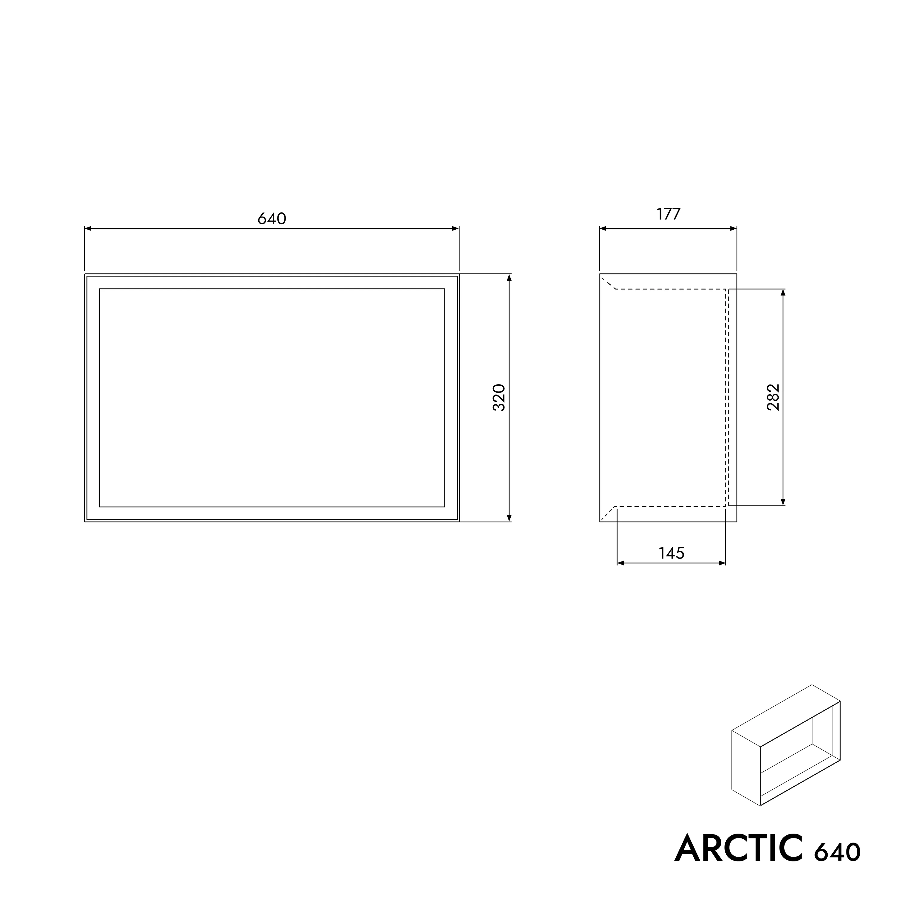 Półka ścienna ARCTIC 640 - Image 5