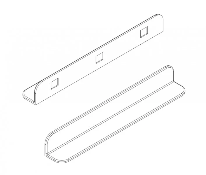Półka ścienna łazienkowa PB4202 - Image 4
